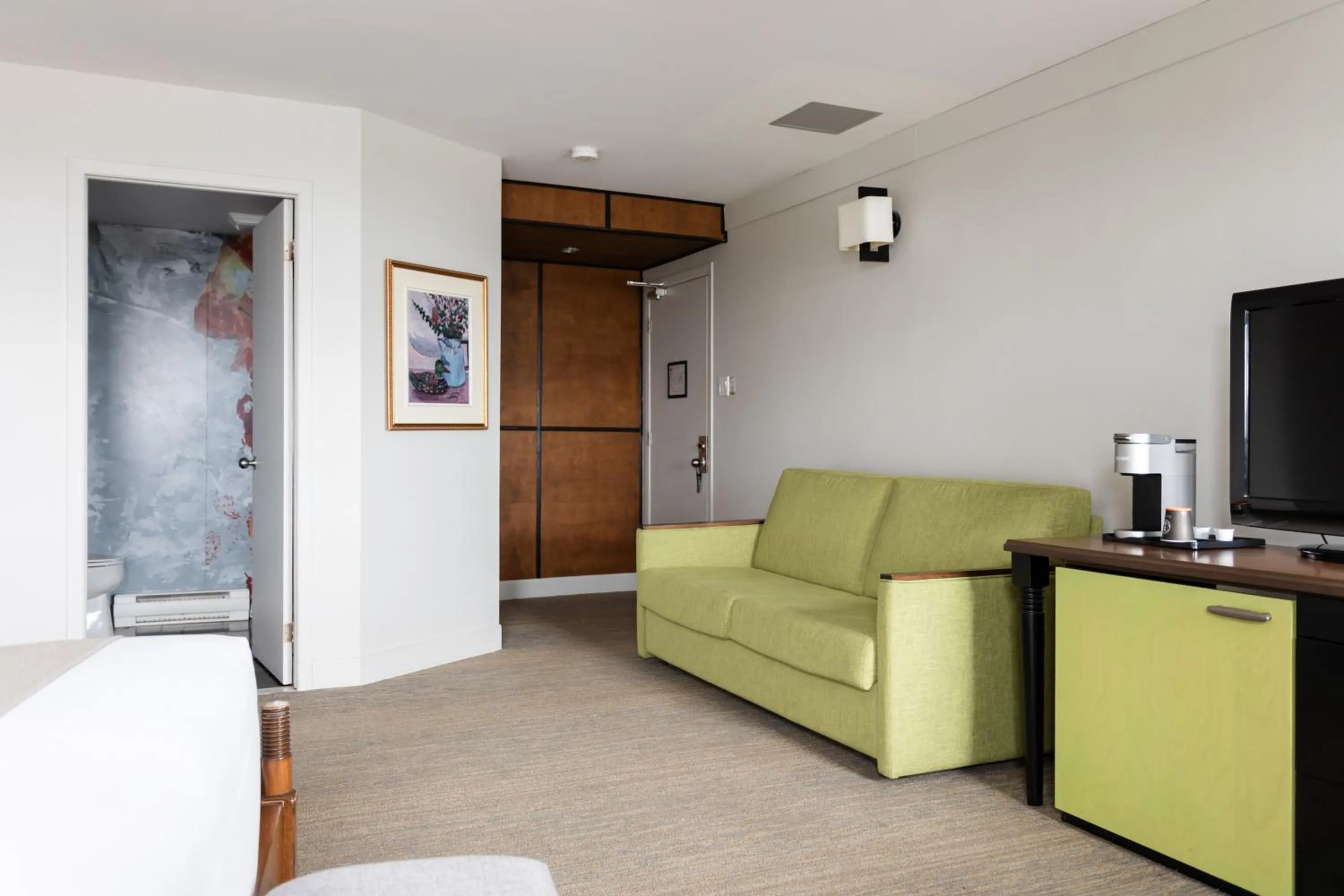 Seating area in Hotel Champlain