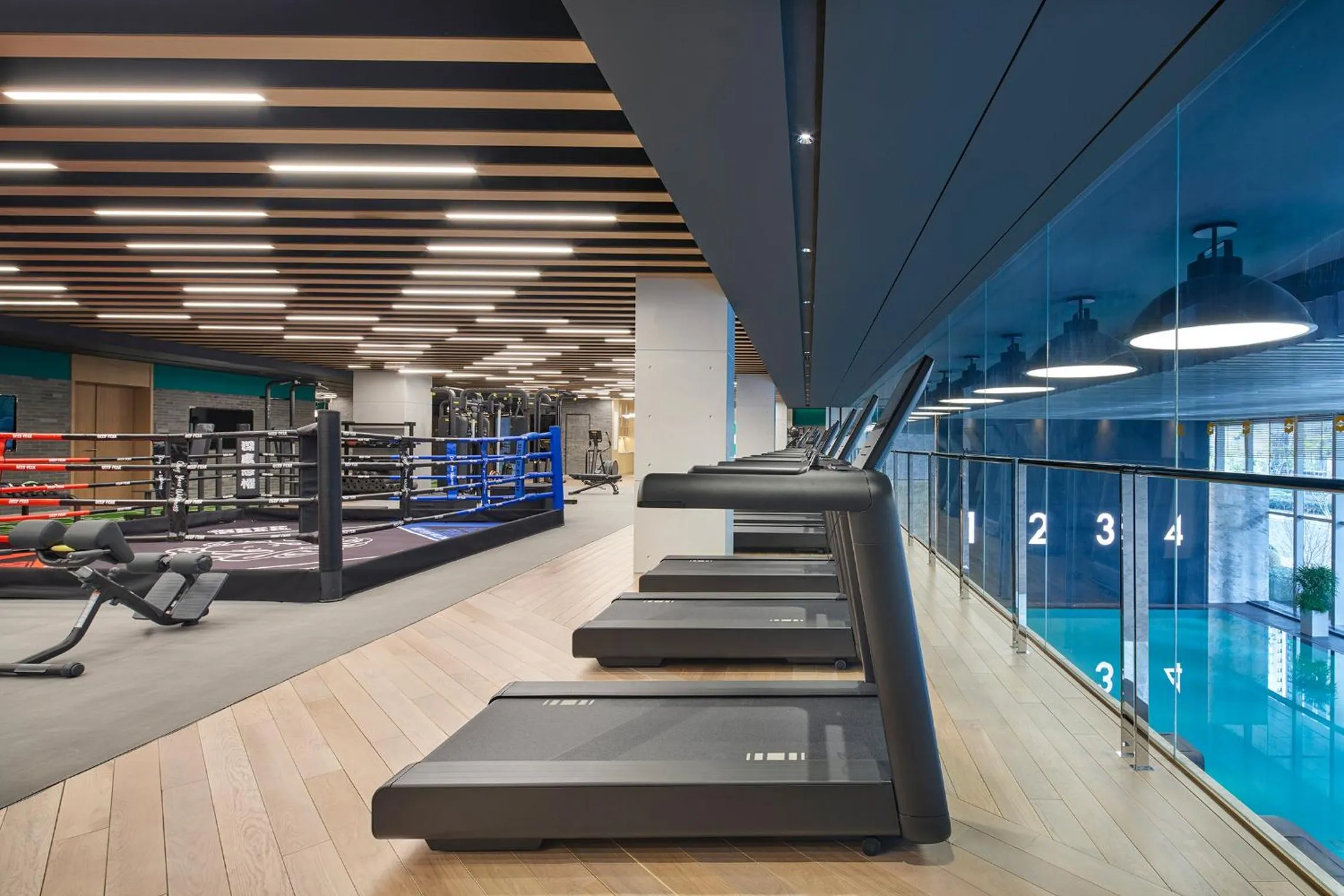 Fitness centre/facilities in Shangri-La Qiantan, Shanghai - Steps away from the Oriental Sports Center, and easy reach the vibrant art scene of West Bund