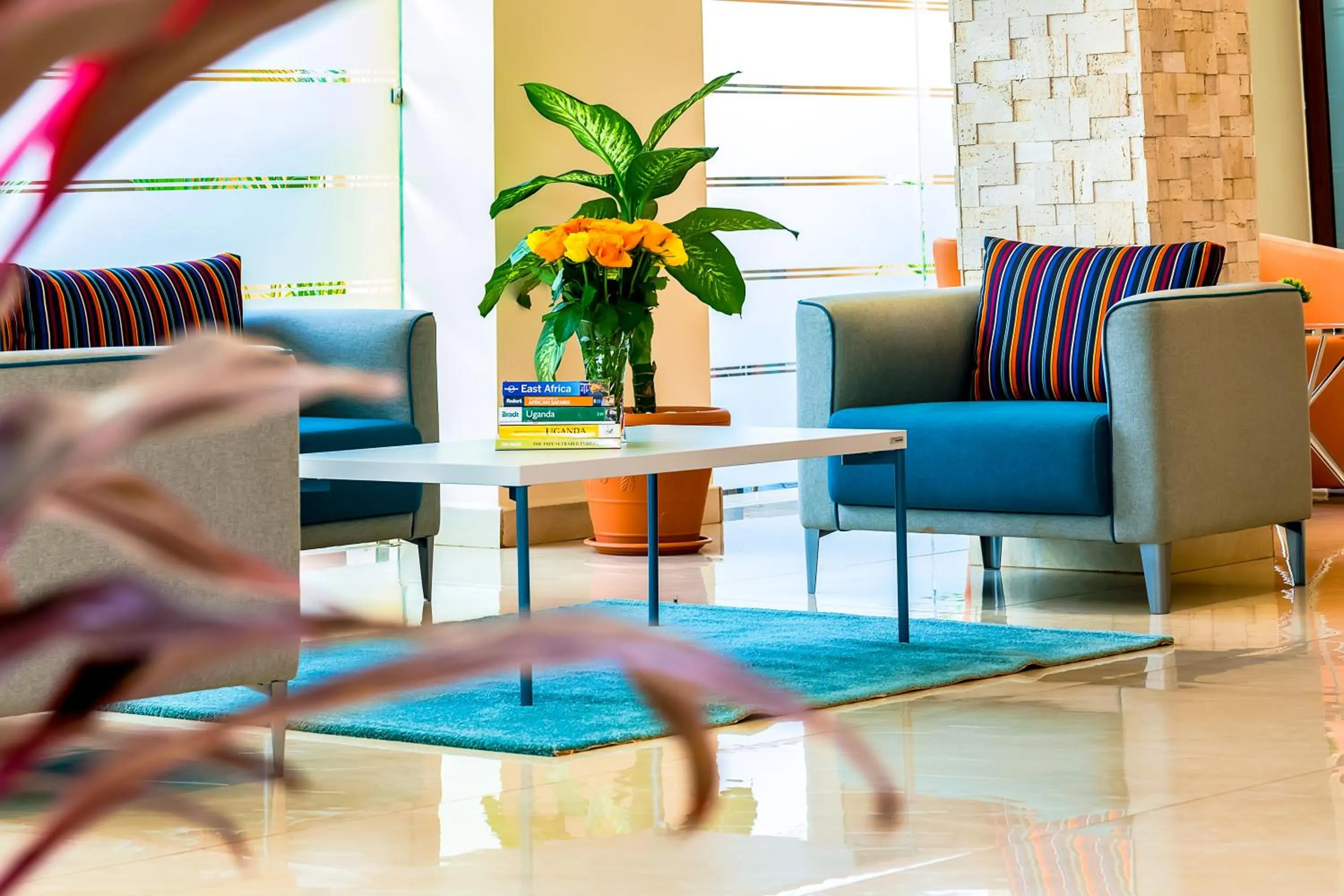 Lobby or reception in Canary Hotel Kampala