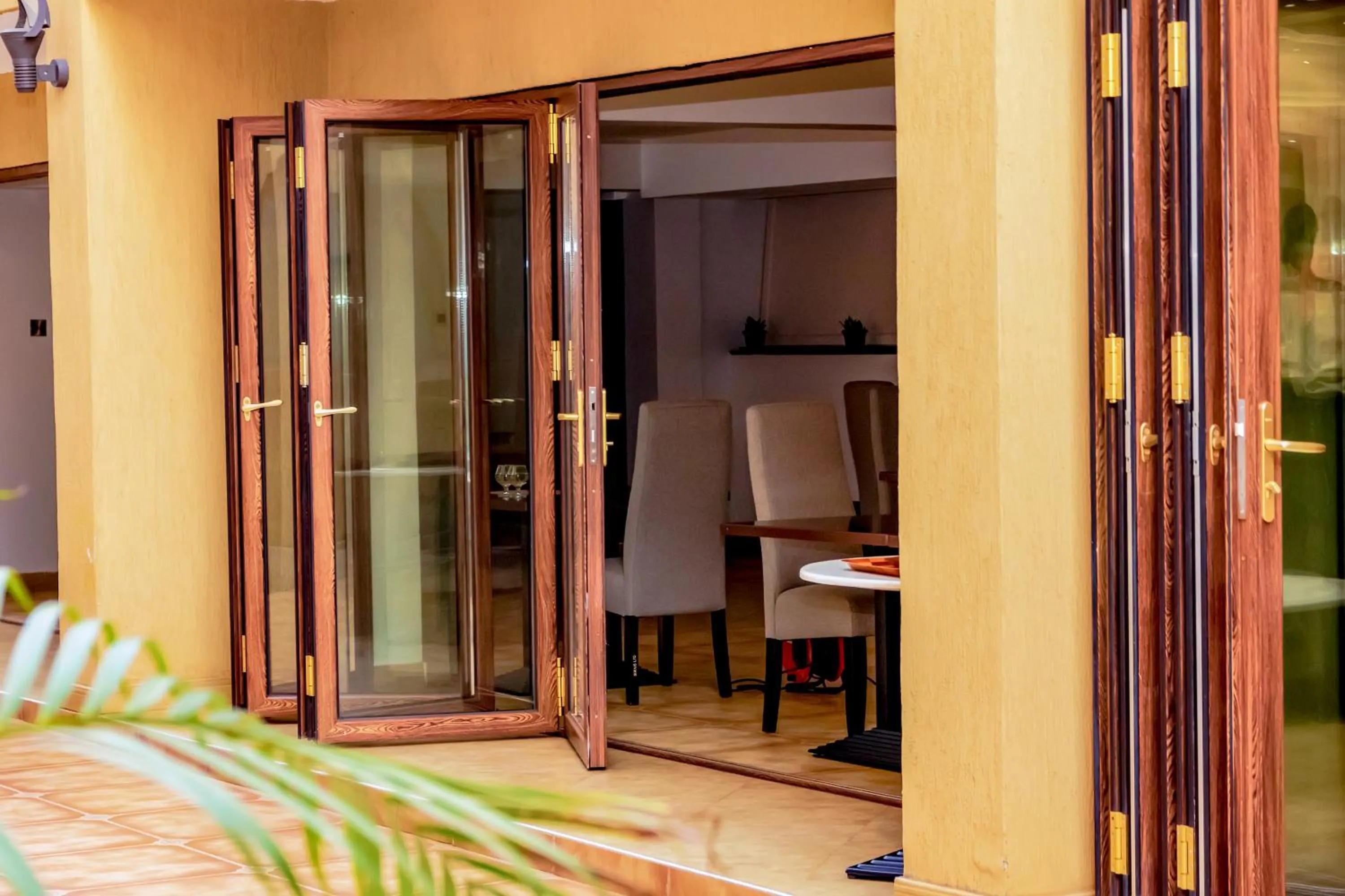 Dining area in Canary Hotel Kampala