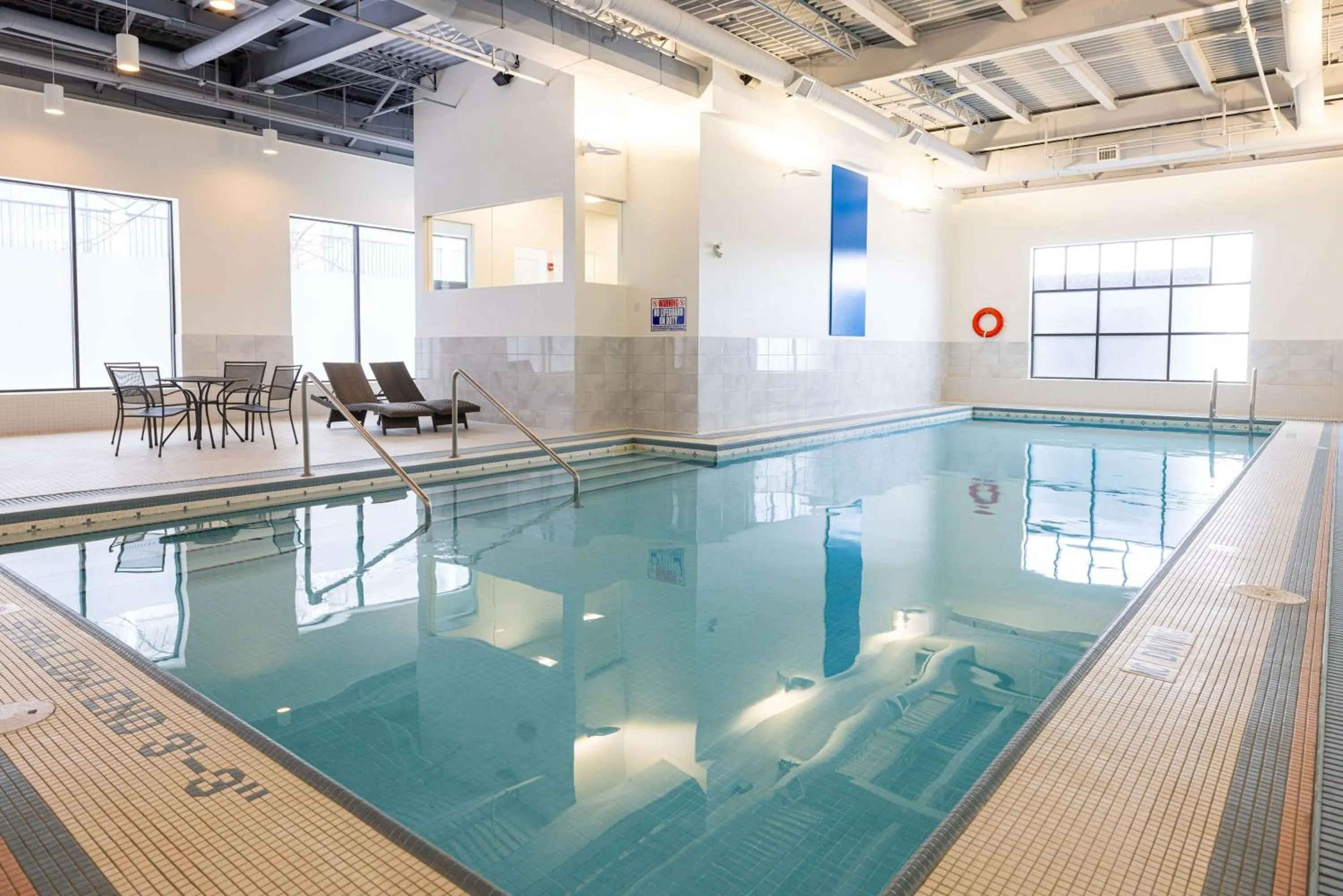 Pool view in DoubleTree by Hilton Calgary North