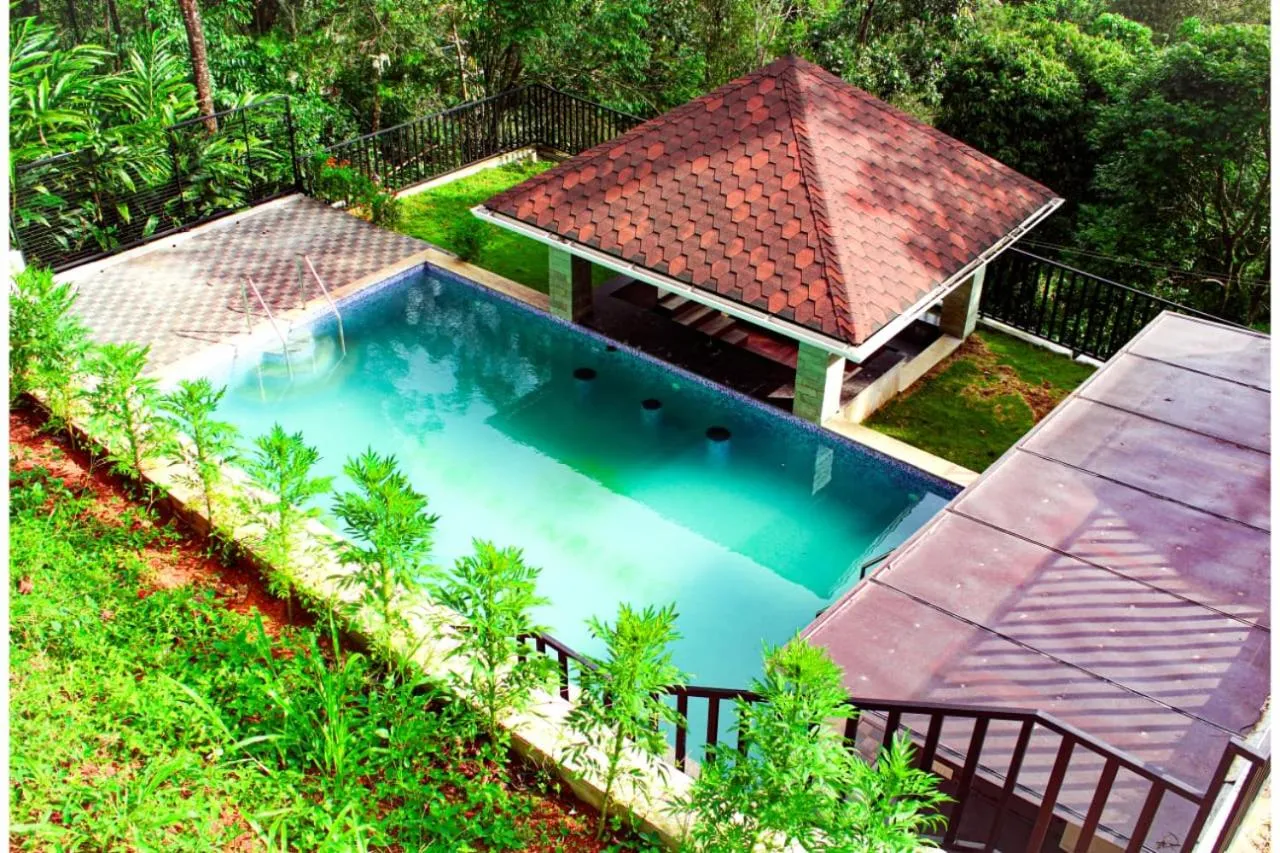 Pool view in Ramee Wolkenburg Resort & Spa, Munnar