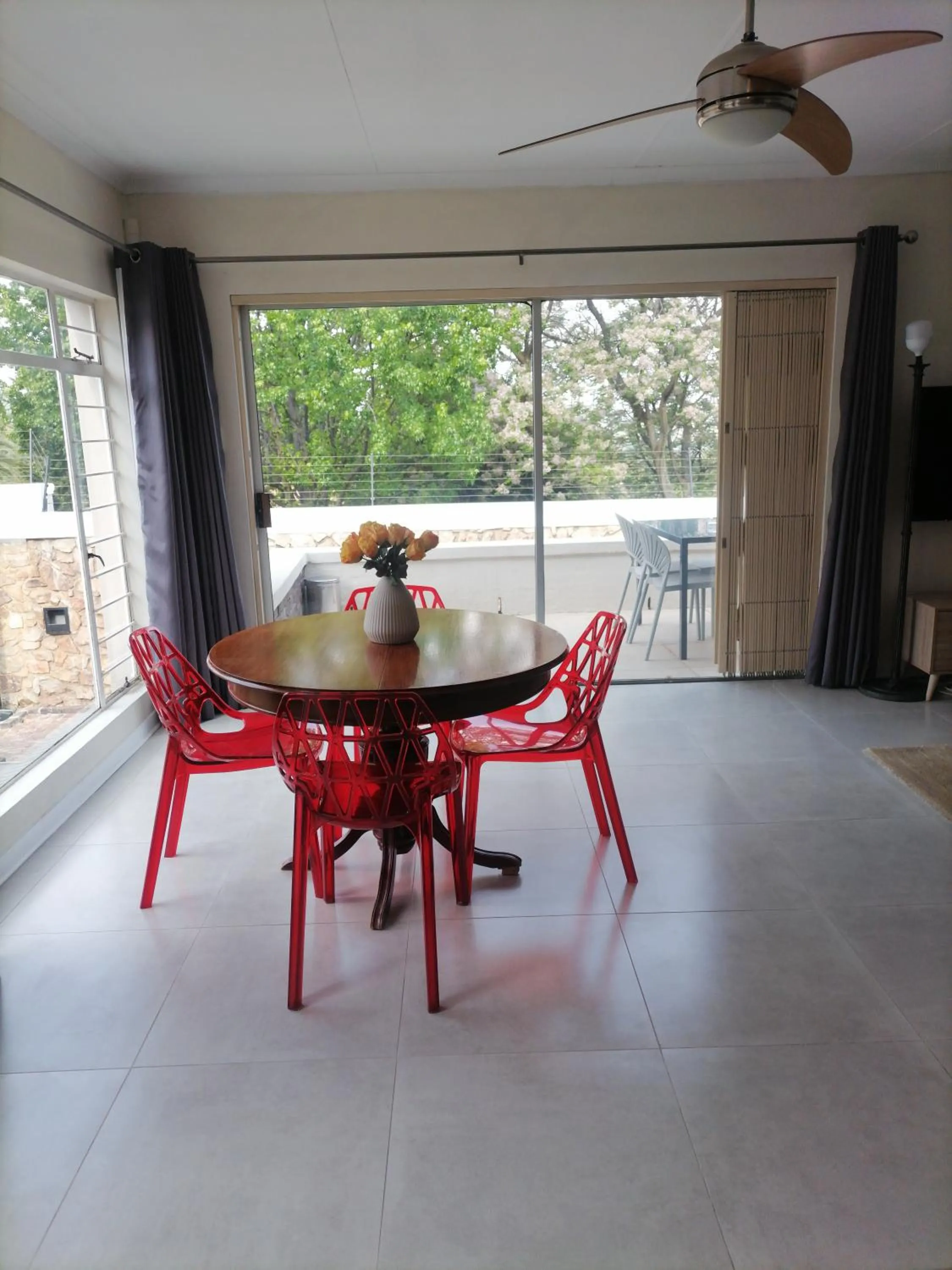 Dining area in CityView, a stunning modern apartment