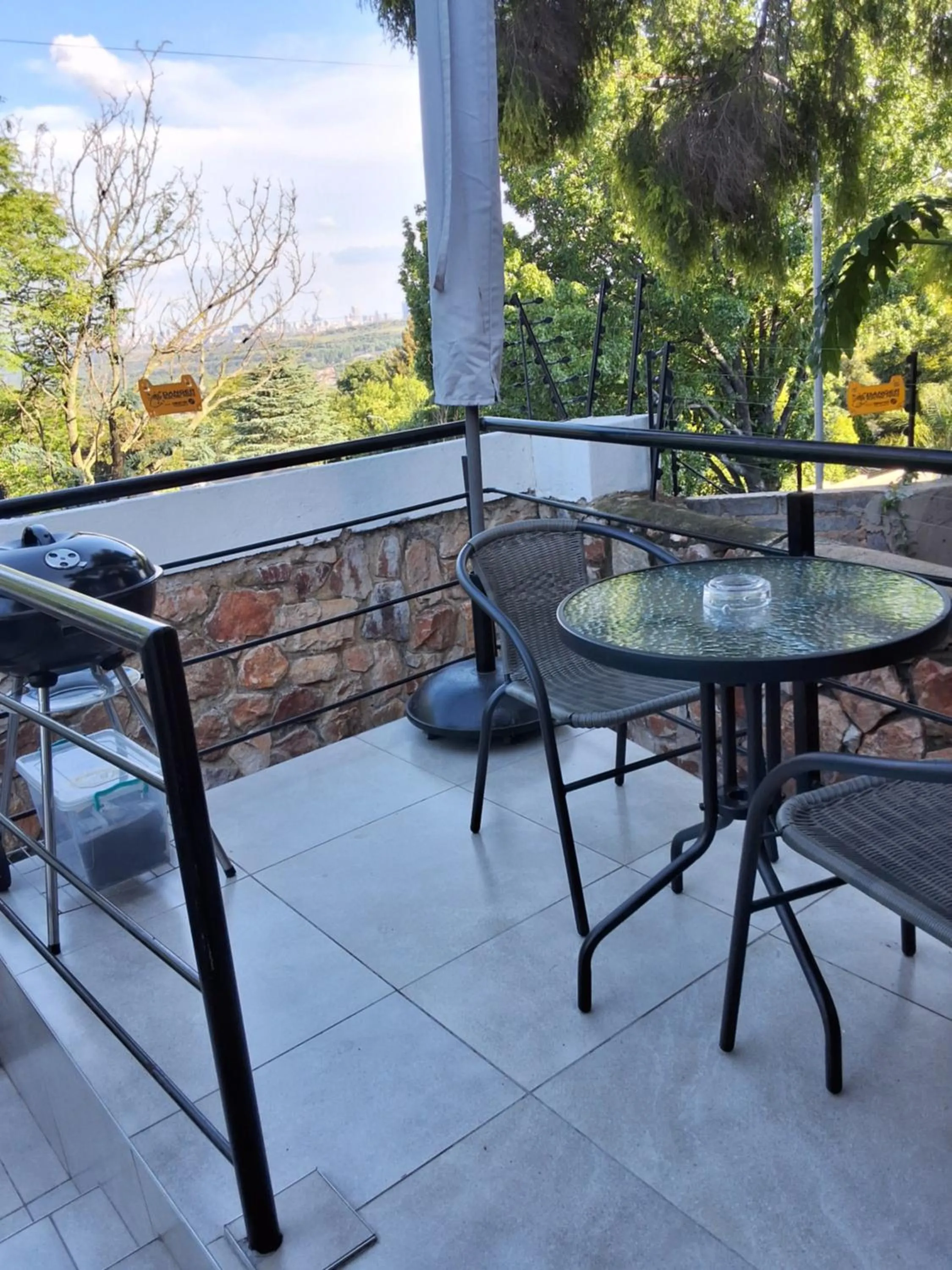 Patio in CityView, a stunning modern apartment