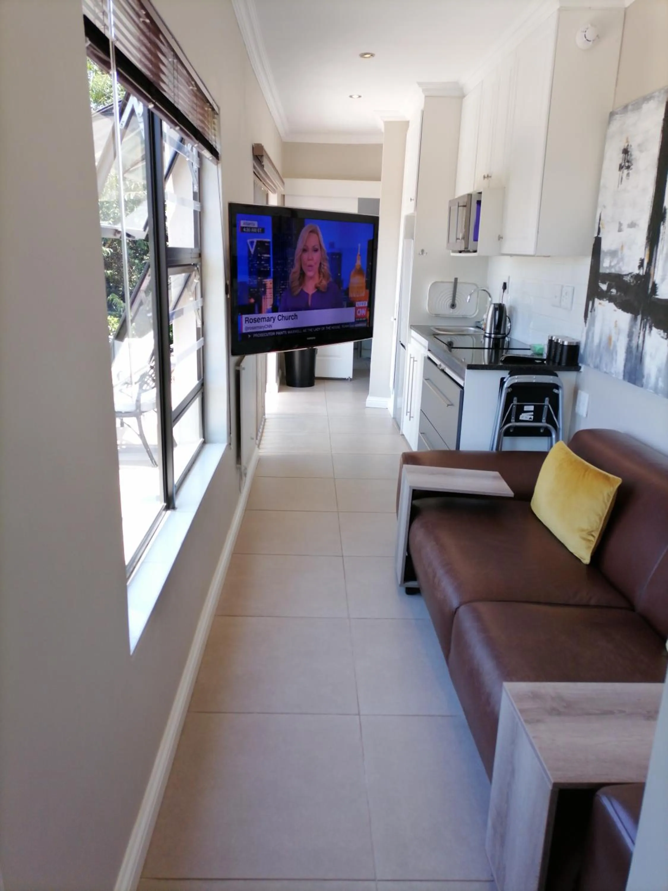 TV and multimedia in CityView, a stunning modern apartment
