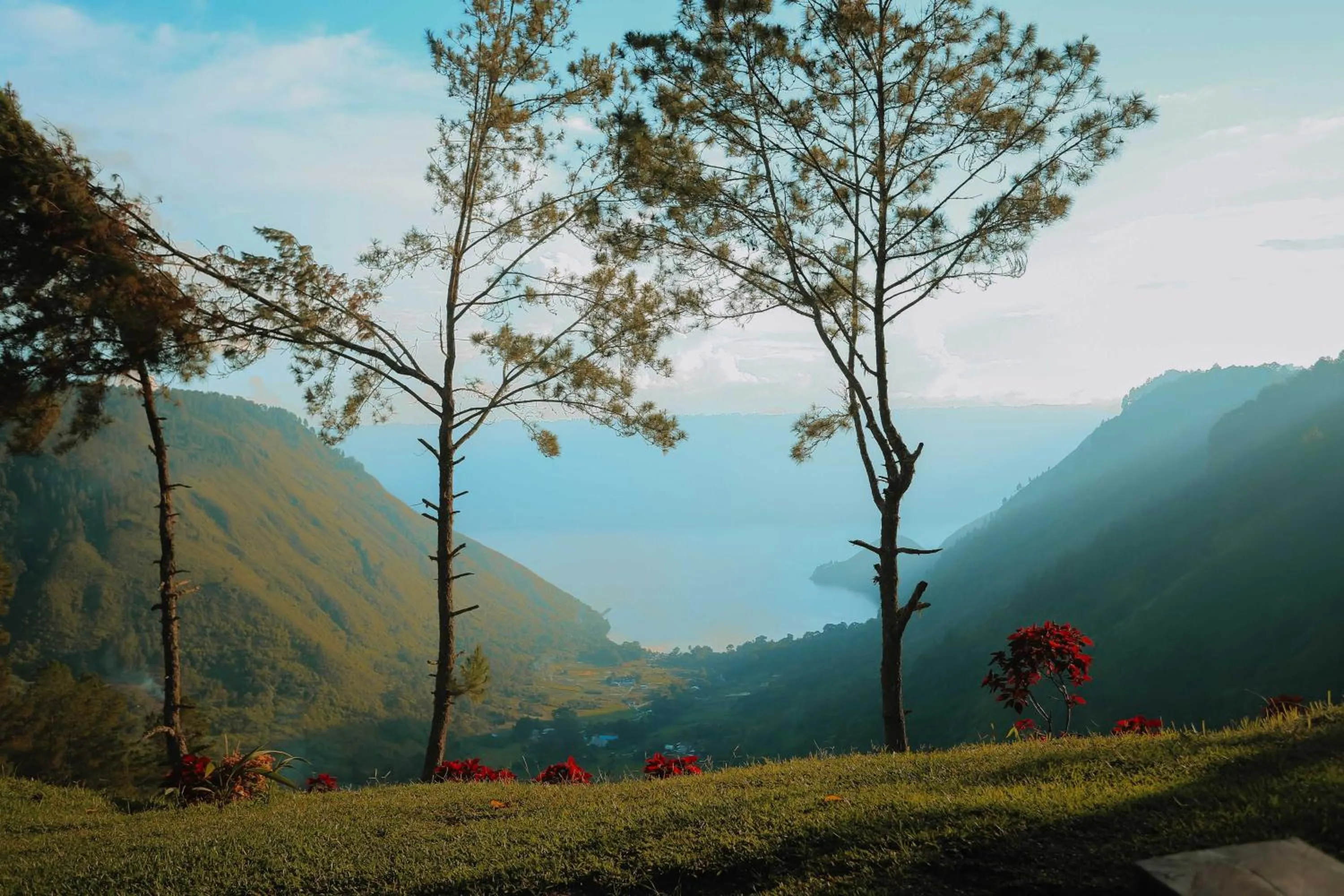 Natural landscape in Bobocabin Kaldera, Toba