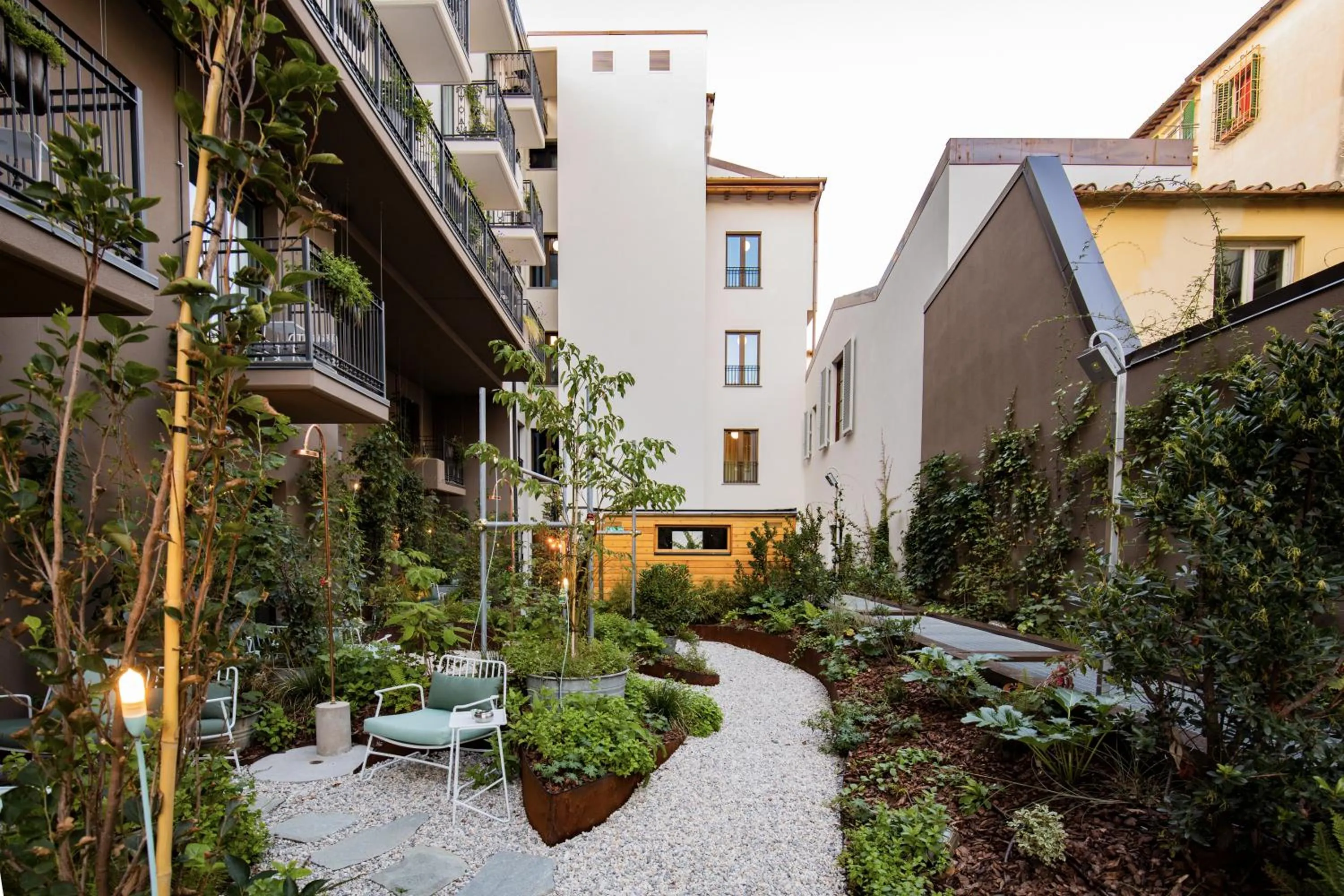 Balcony/Terrace in 25hours Hotel Florence Piazza San Paolino