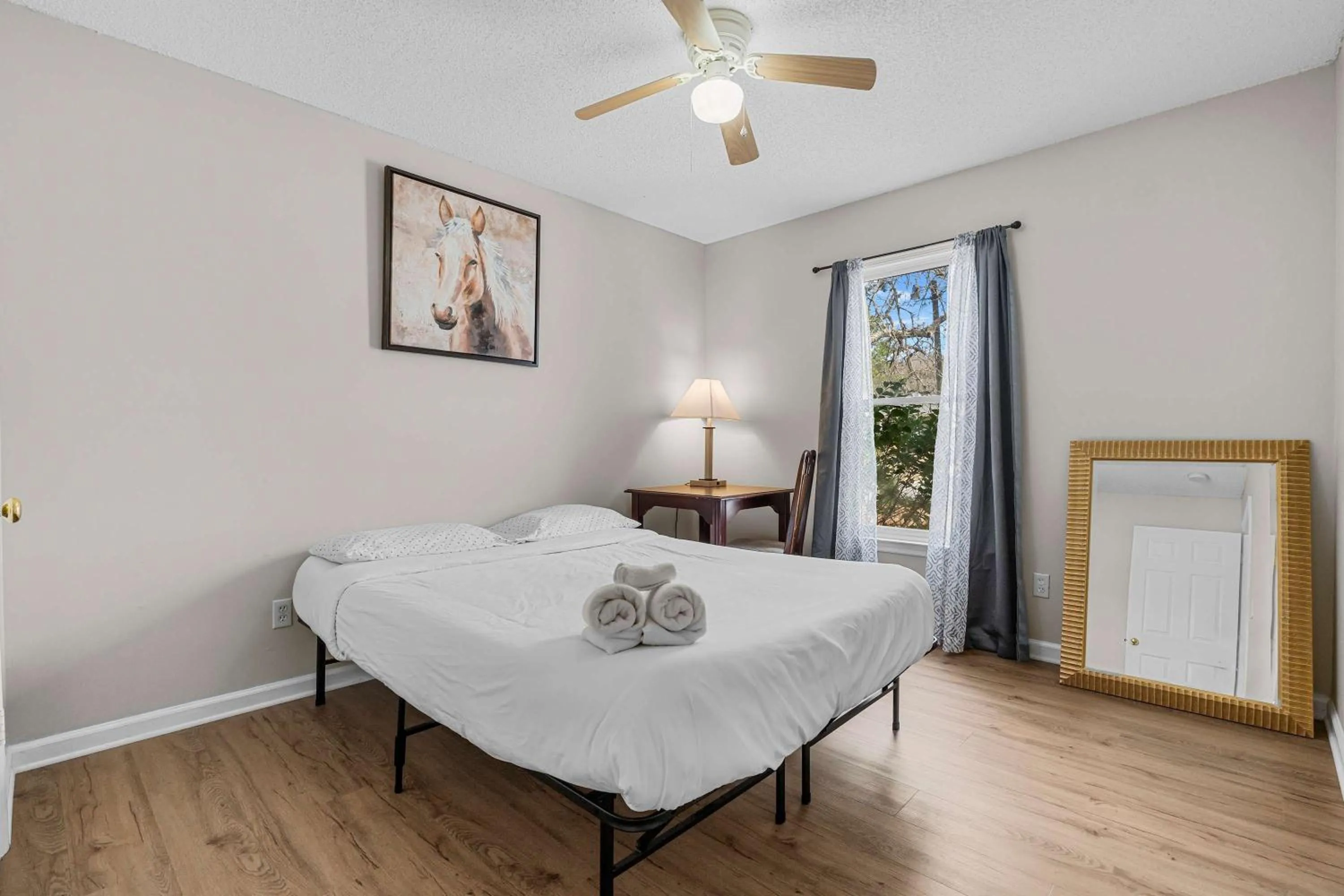 Bed in The Garnet Goliath Columbias Biggest BnB Yard