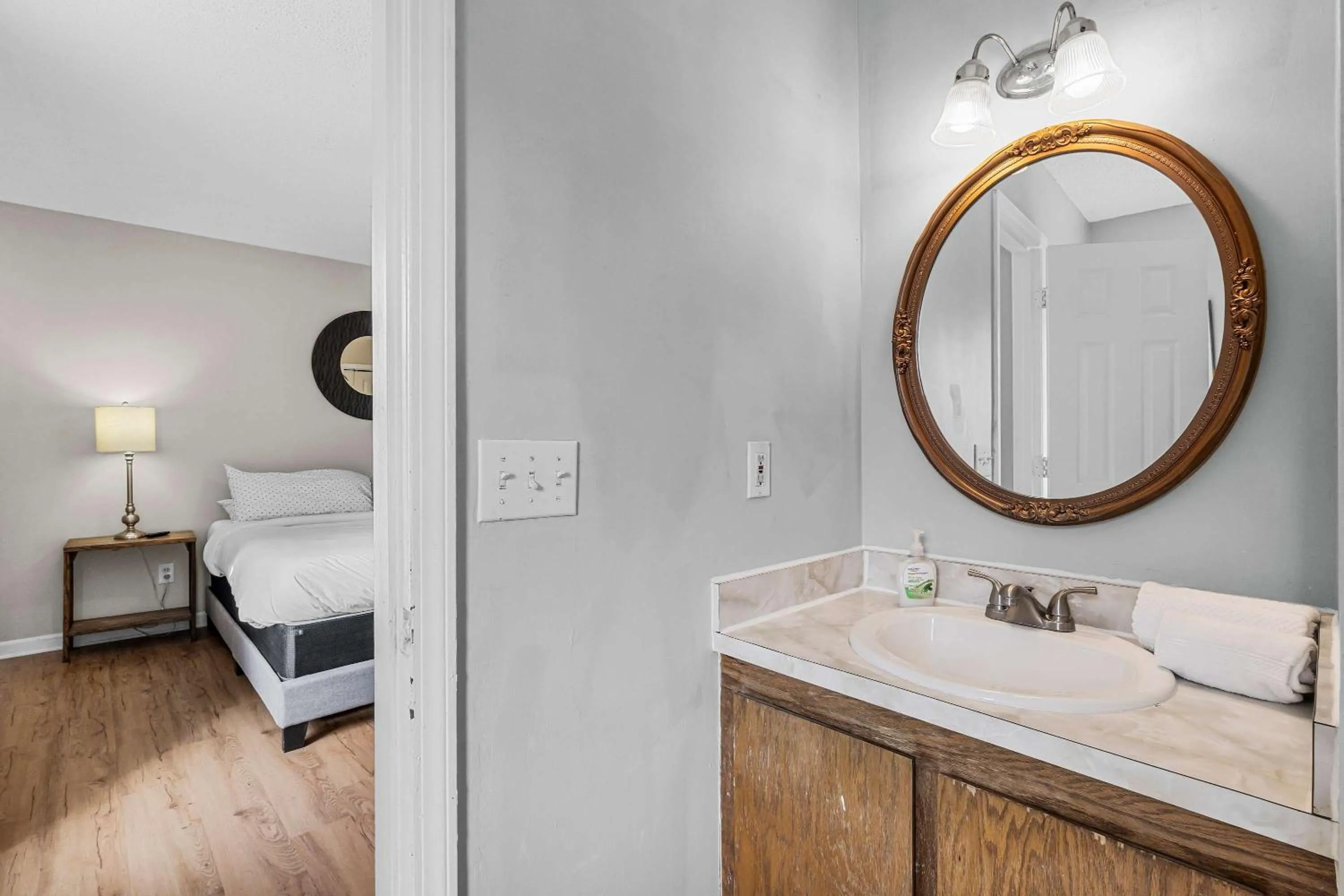 Bed in The Garnet Goliath Columbias Biggest BnB Yard