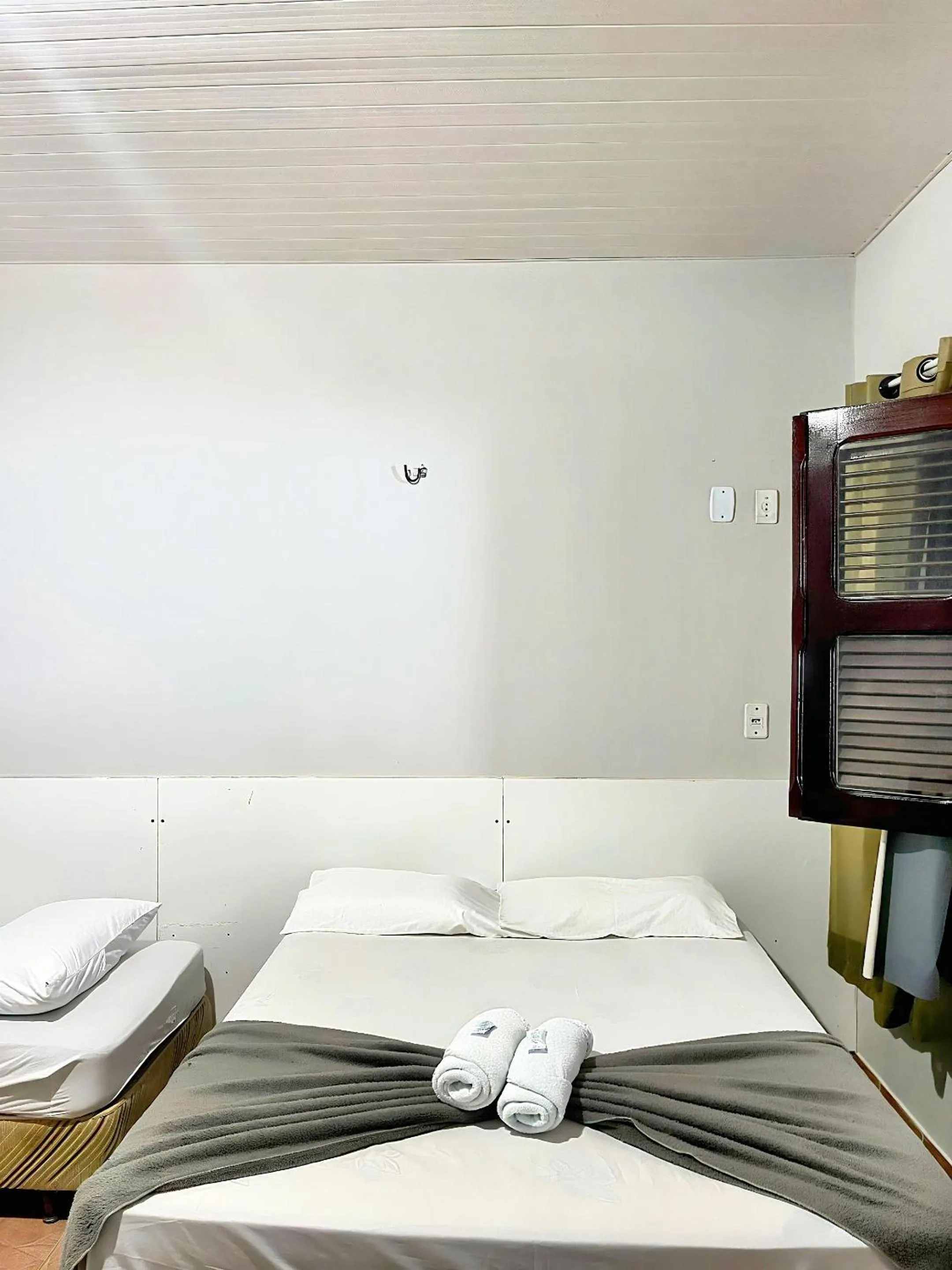 Bed in Pousada Cristo Rei-Parnaíba