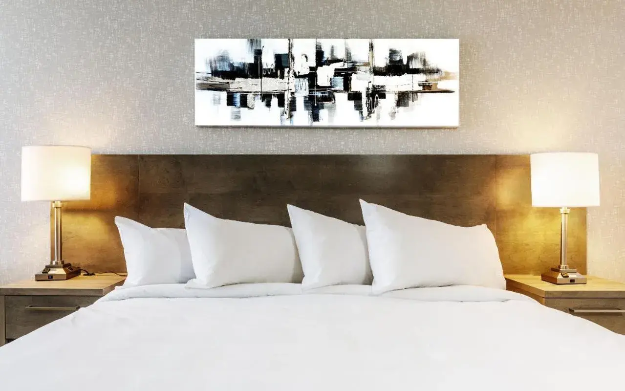 Bed in Repotel Henri IV Québec Bed in Repotel Henri IV Québec