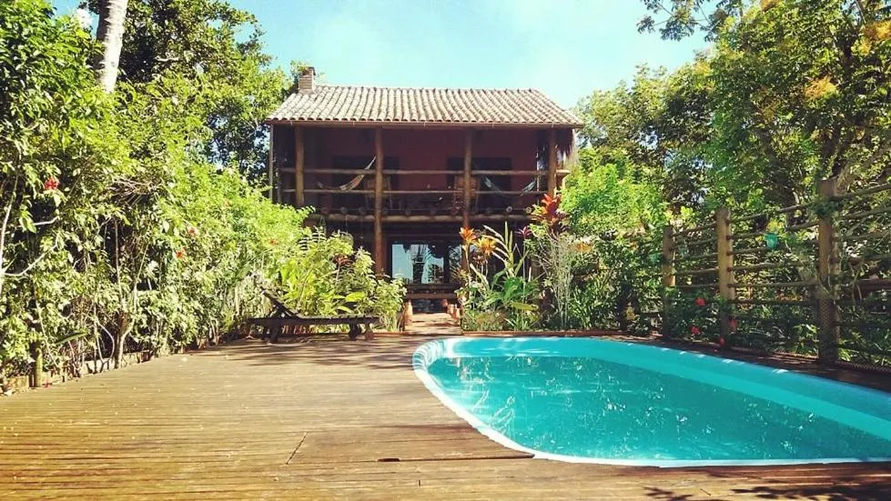 Casa de Temporada 4 Coqueiros, Piscina, 16 Hóspedes, 4 Suítes e Churrasqueira em Itacaré na Bahia
