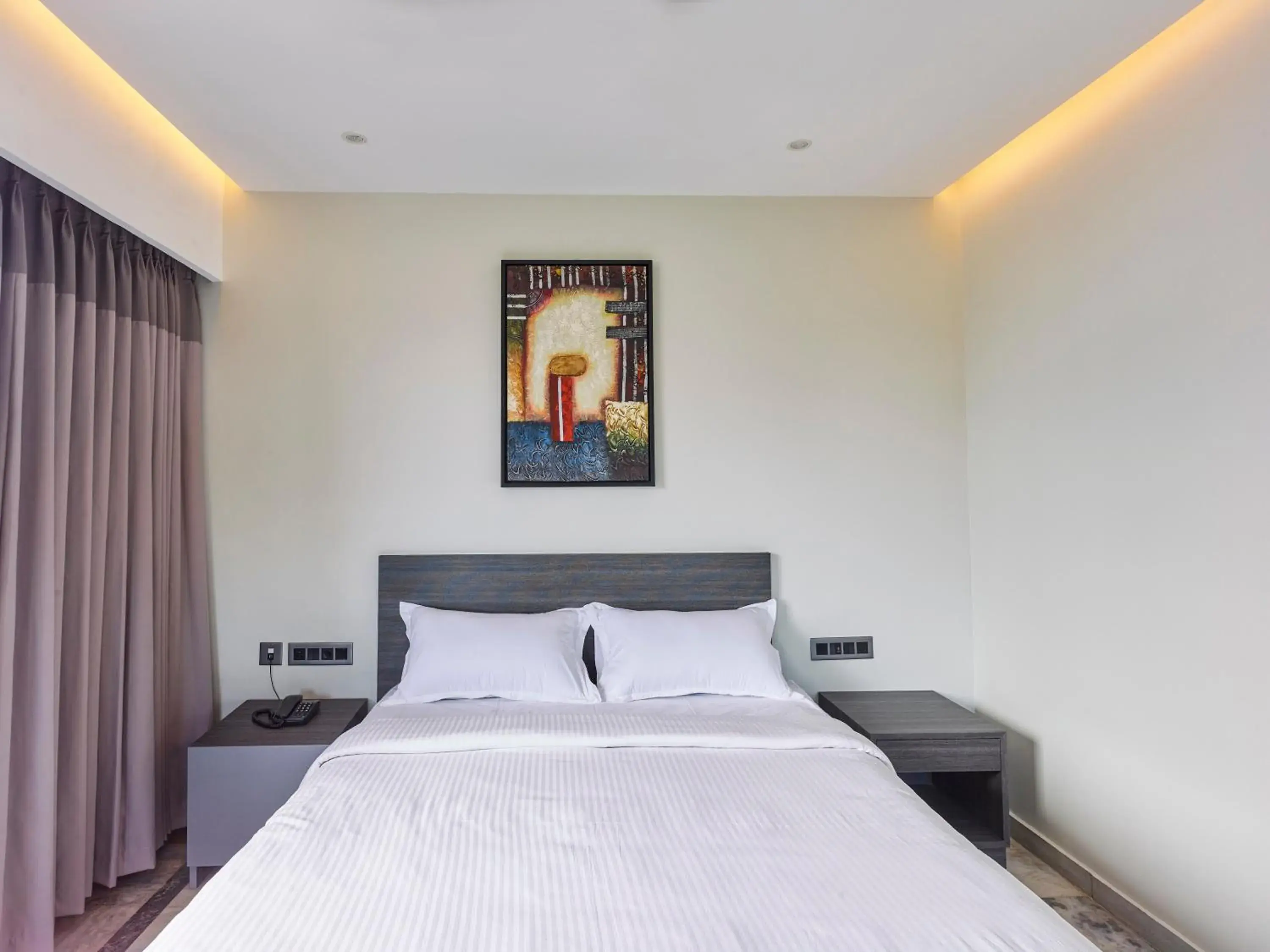 Bedroom, Bed in Ariya Nivaas A Vegetarian Hotel Bedroom, Bed in Ariya Nivaas A Vegetarian Hotel