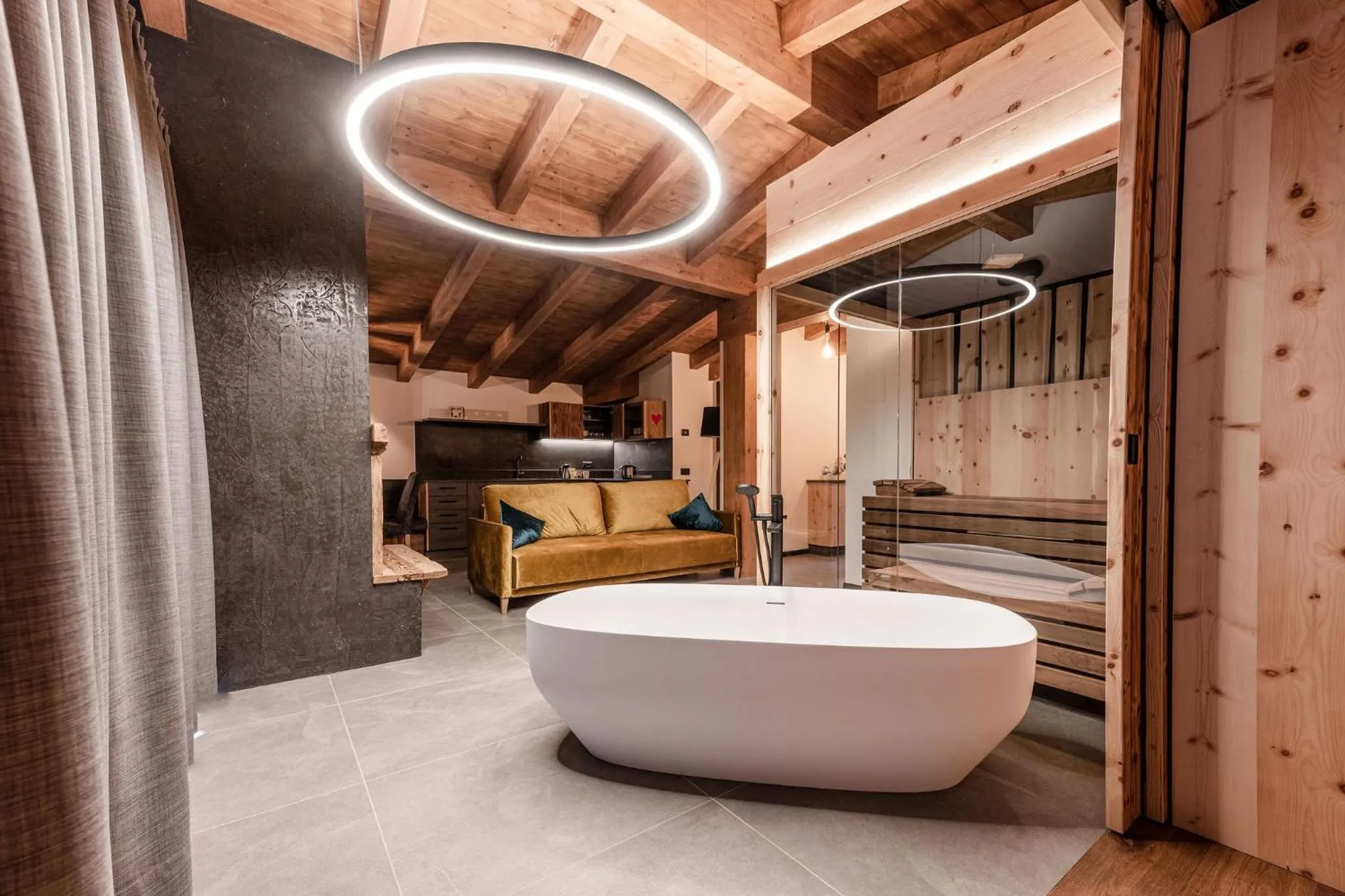 Sauna in Nidaris - Luxury Private Spa Suites