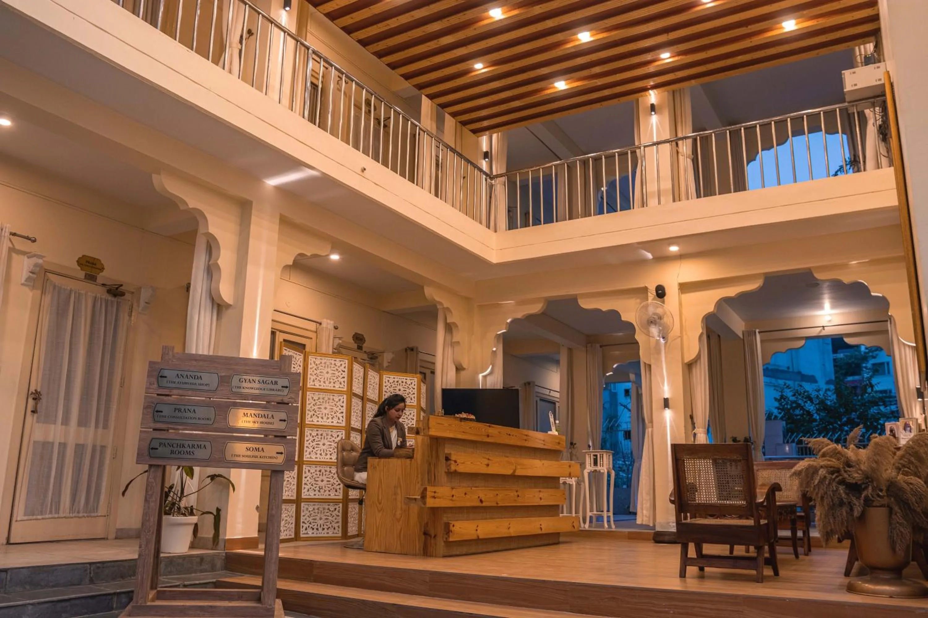 Lobby or reception in Maharishi Ayurveda-Boutique Wellness Retreat