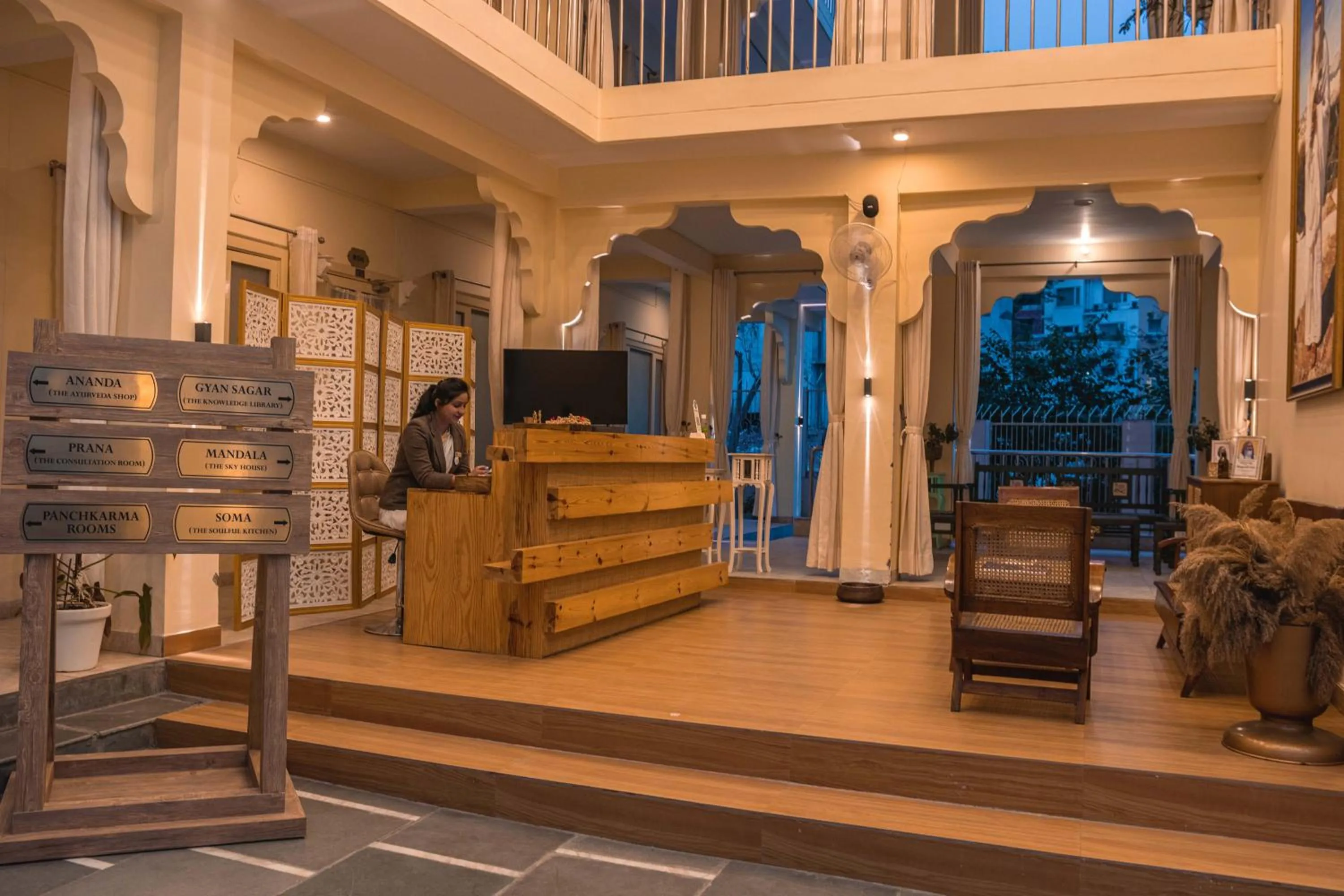 Lobby or reception in Maharishi Ayurveda-Boutique Wellness Retreat