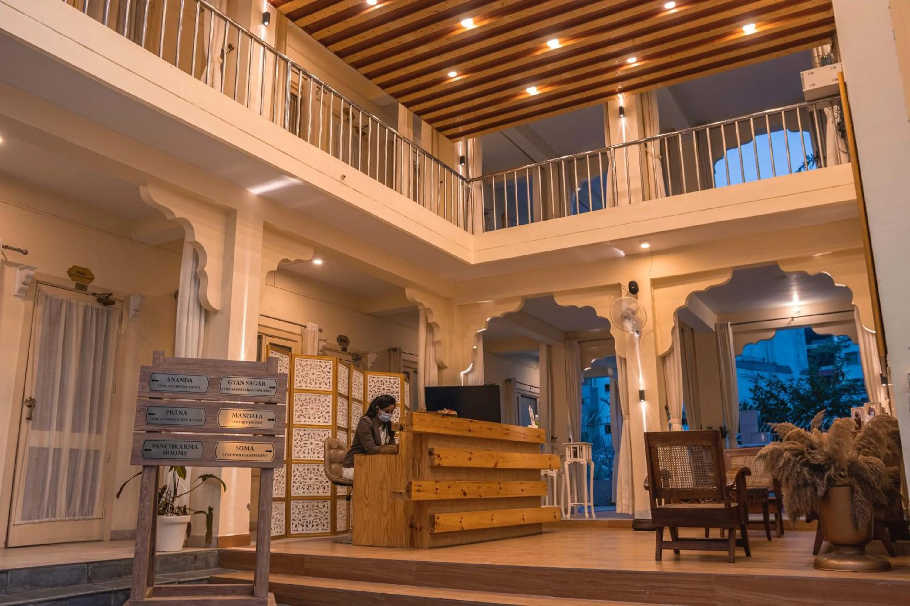 Lobby or reception in Maharishi Ayurveda-Boutique Wellness Retreat