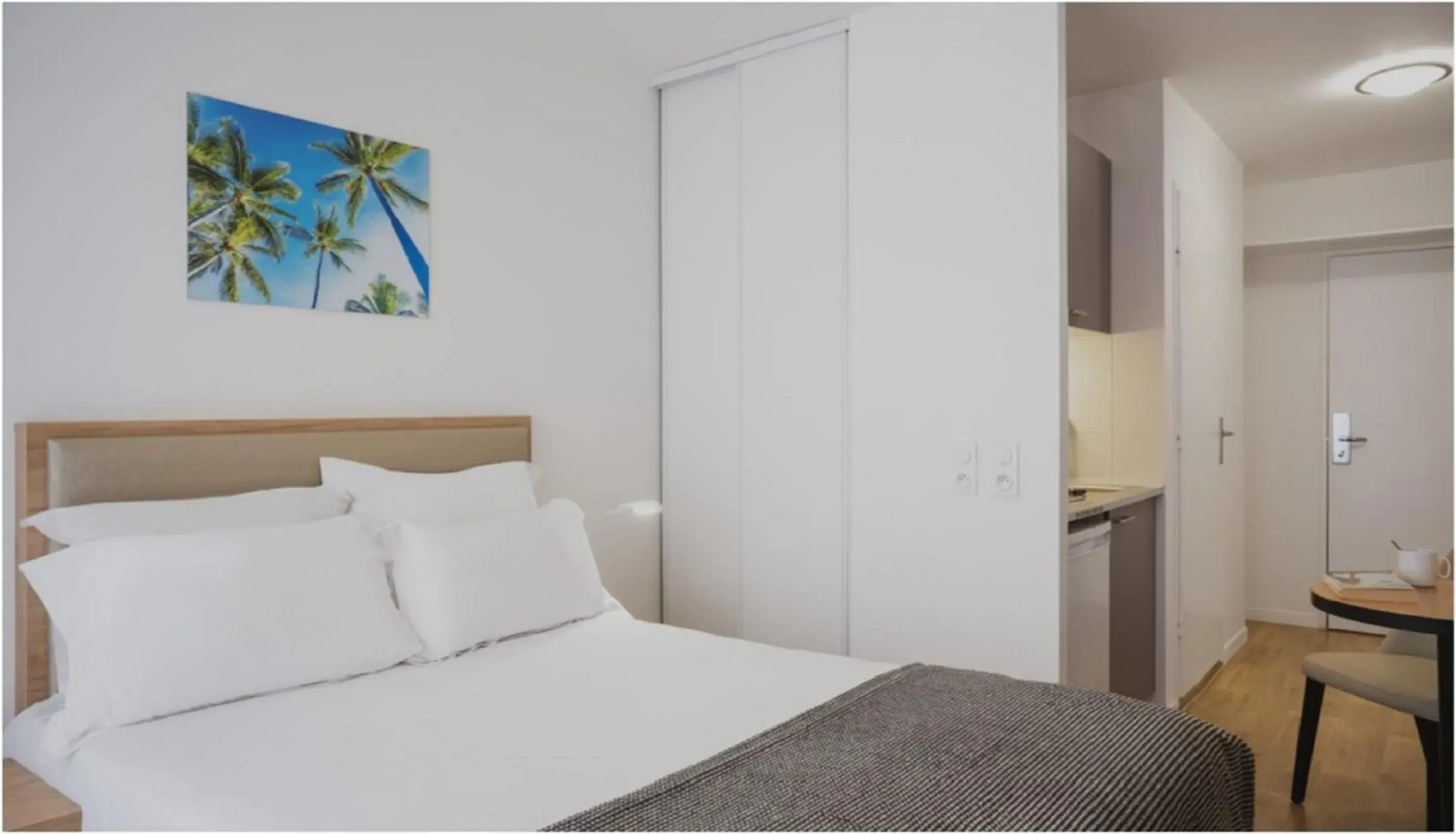 Bedroom, Bed in Séjours & Affaires Paris Bagnolet Bedroom, Bed in Séjours & Affaires Paris Bagnolet