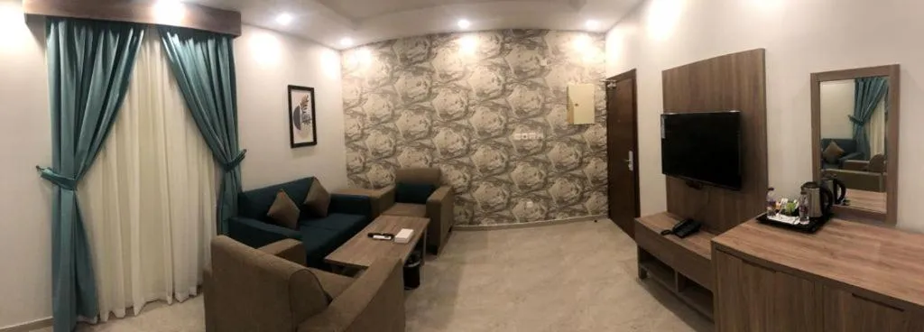 Living room in Al-Haramain Family Apartments