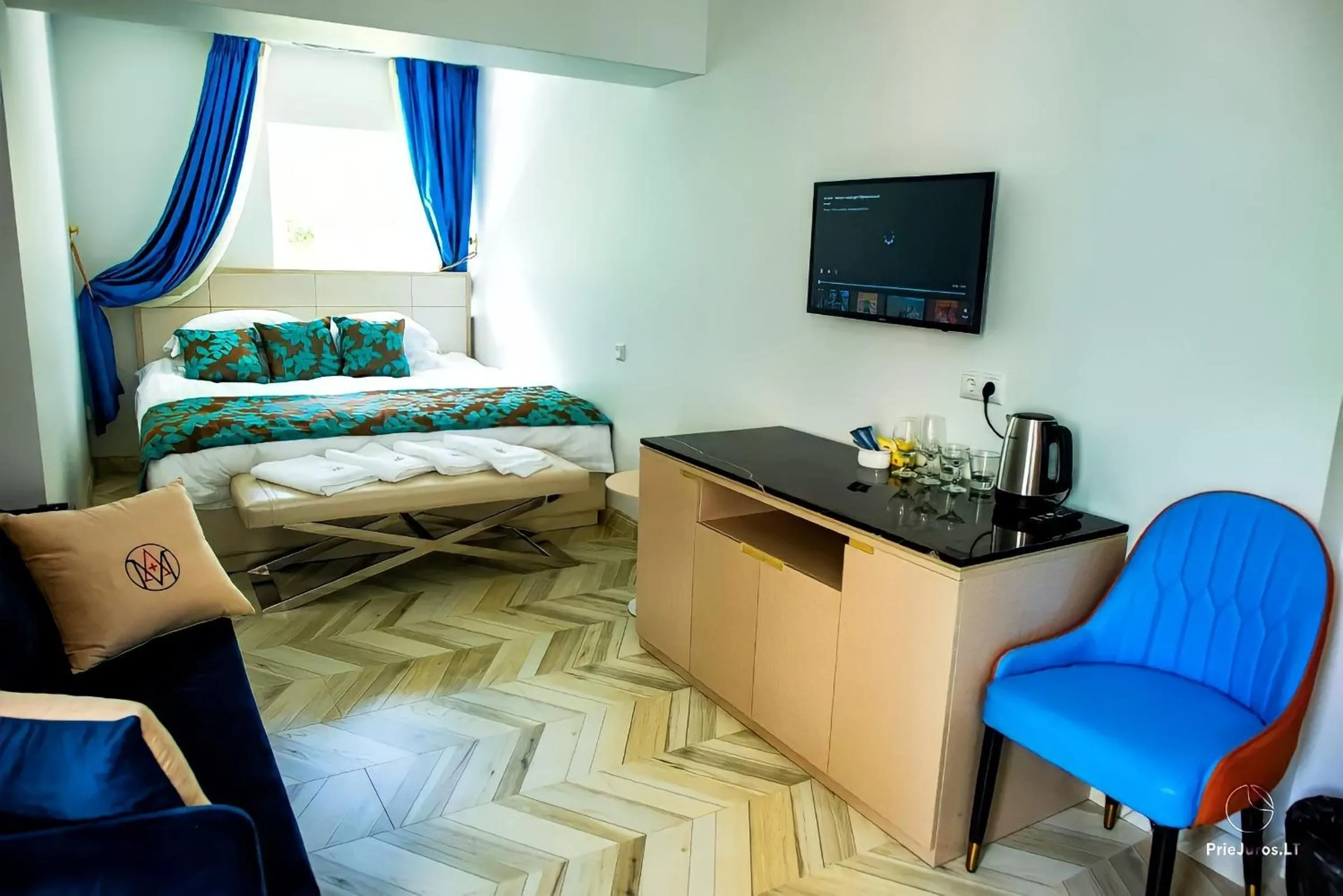 Bed in AVE MEDICA Apartments & SPA