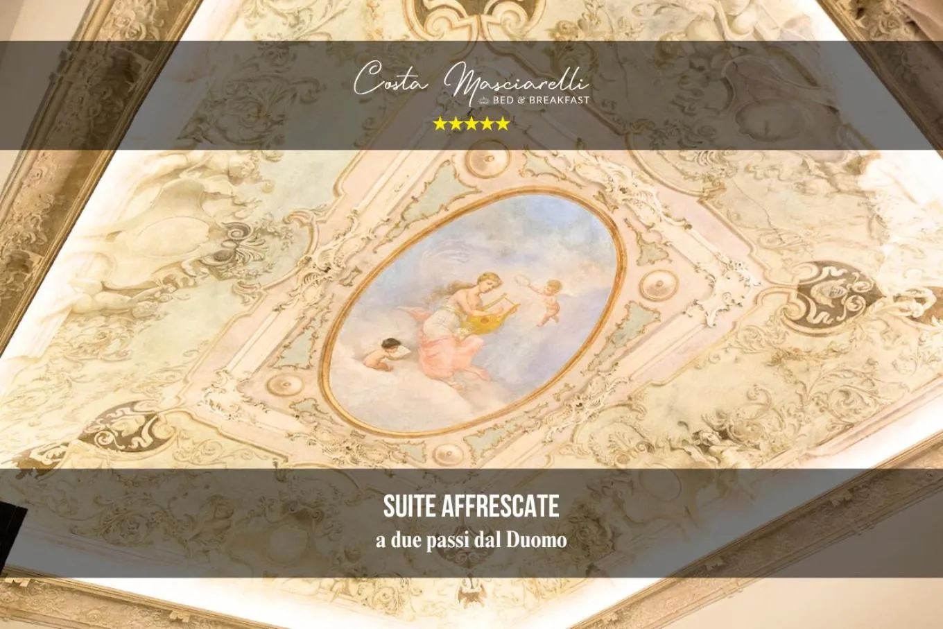Decorative detail in B&B Costa Masciarelli - Suite affrescate a due passi dal Duomo