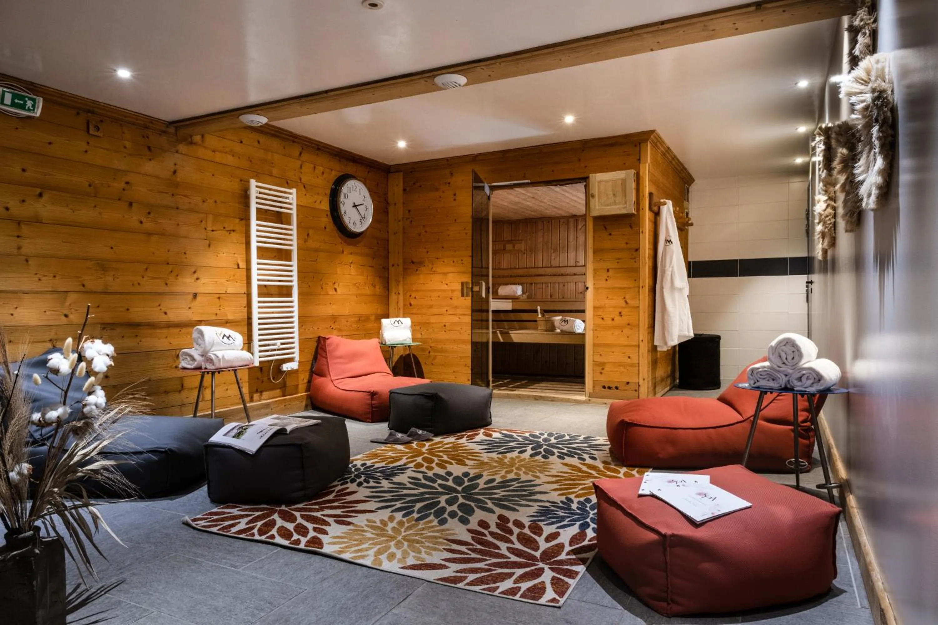 Sauna in Hôtel Ski Lodge - Chambres & Appartements - Village Montana