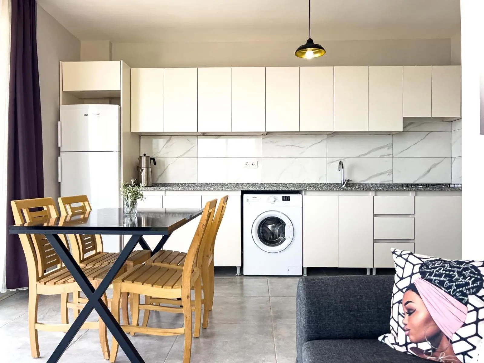 Dining area in Just Dream Suites