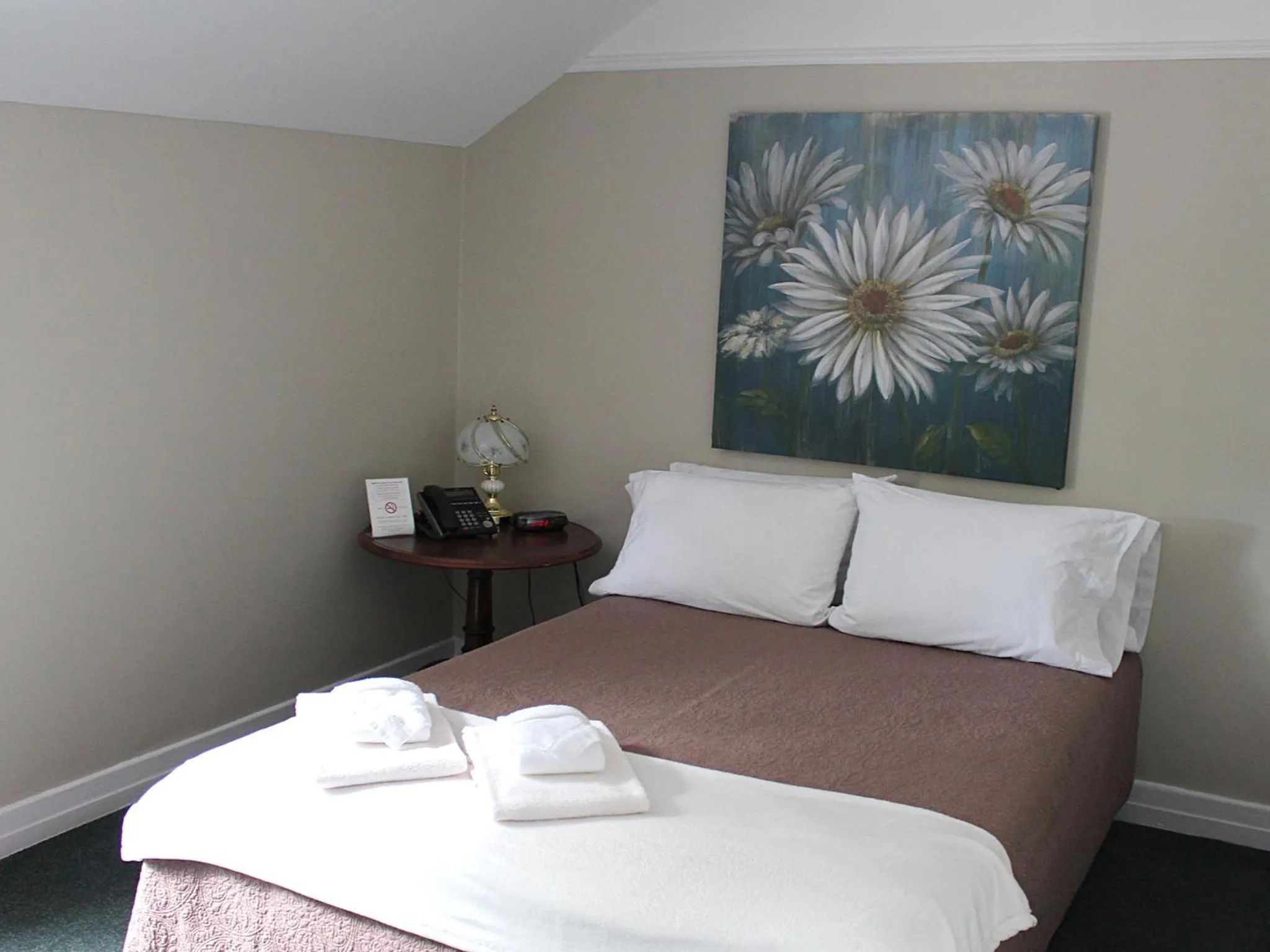 Bed in Hotel Auberge Michel Doyon