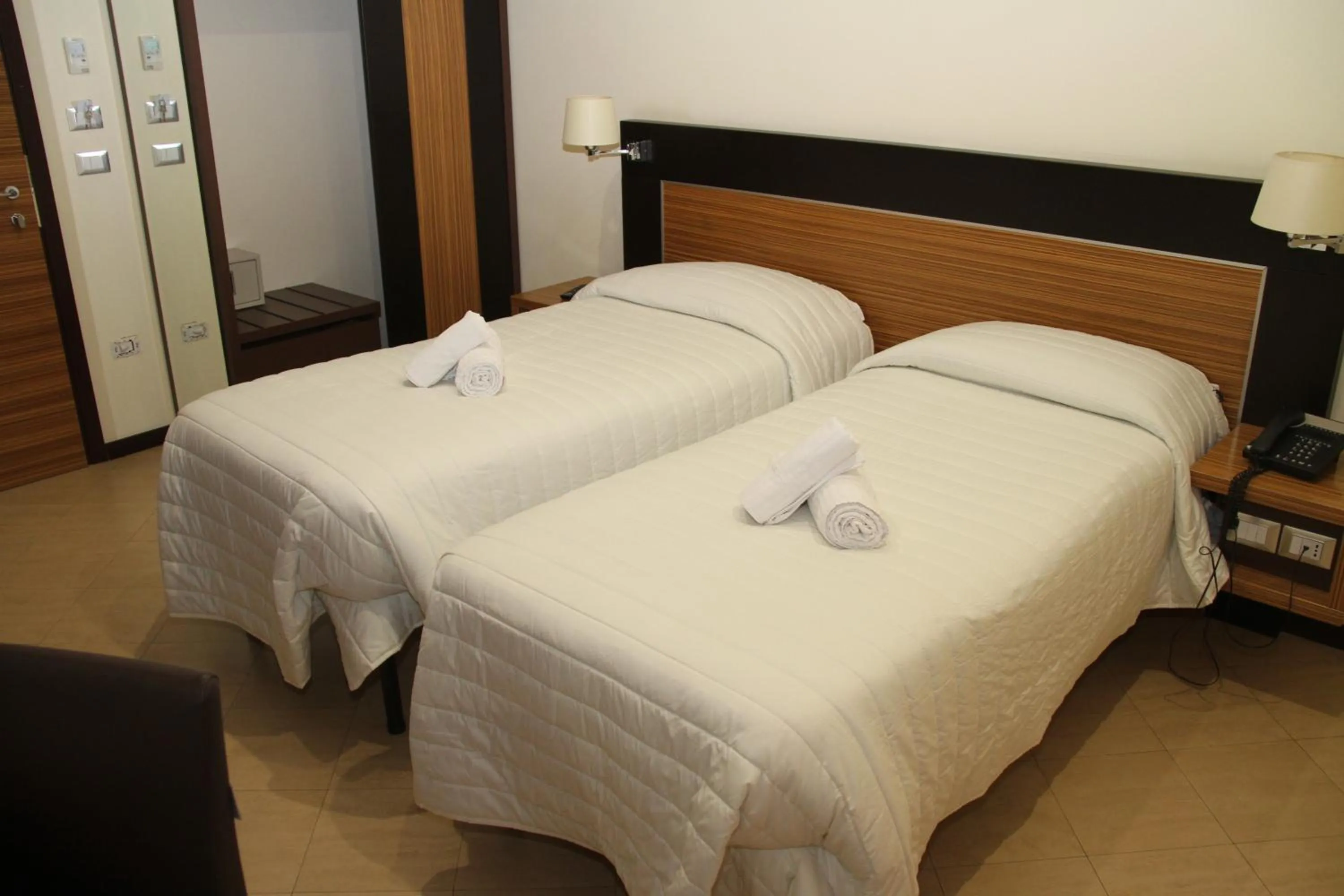Bed in Villa Adriana Hotel