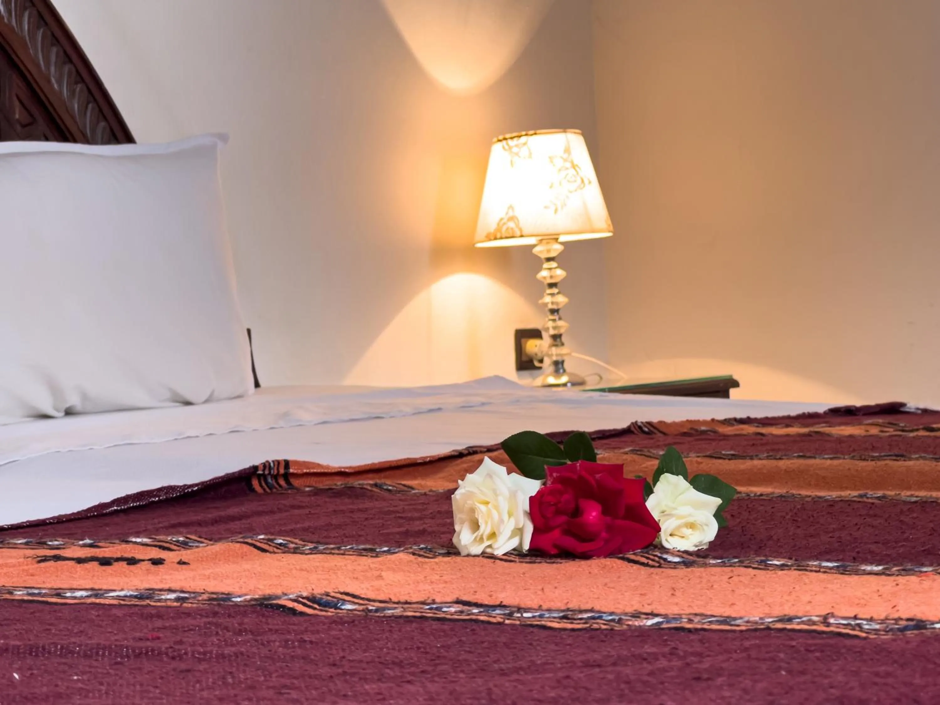 Bed in Riad Pacha Palace