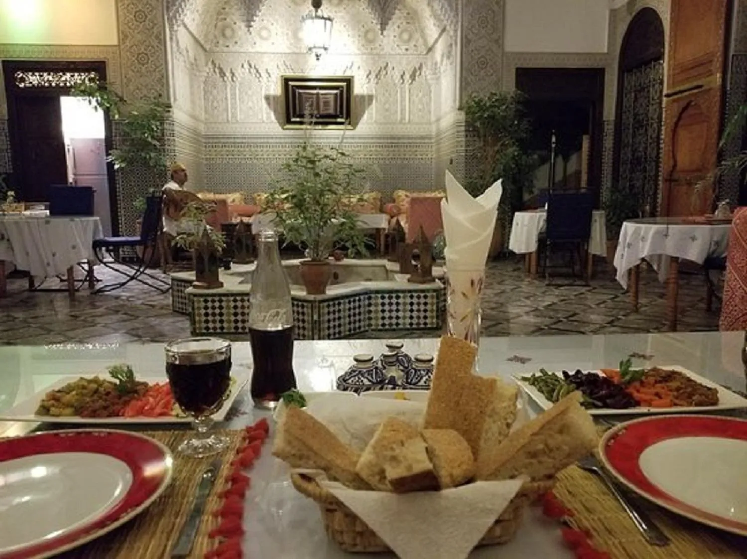 Restaurant/places to eat in Riad Pacha Palace