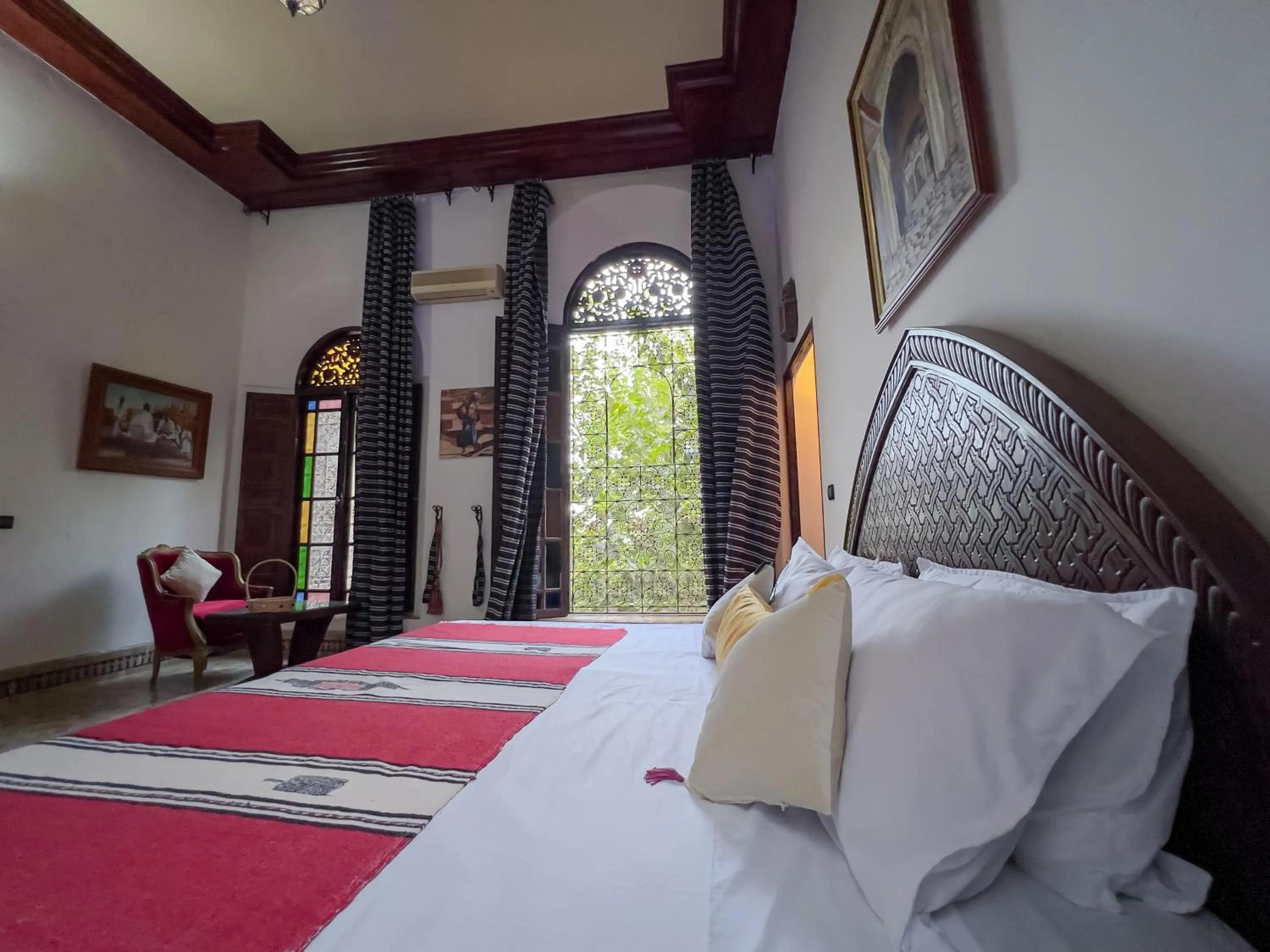 Bed in Riad Pacha Palace