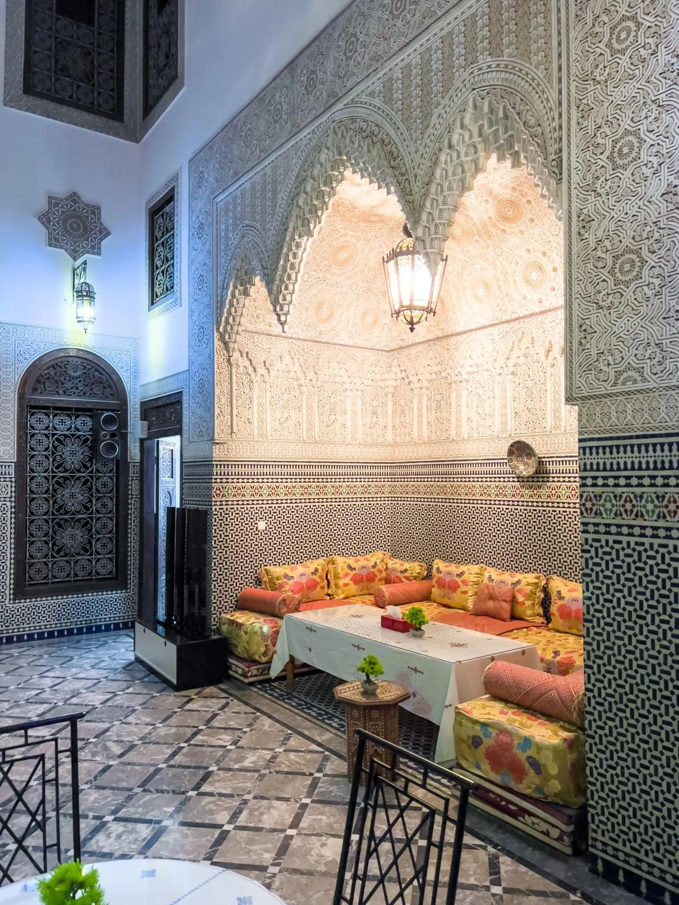 Living room in Riad Pacha Palace