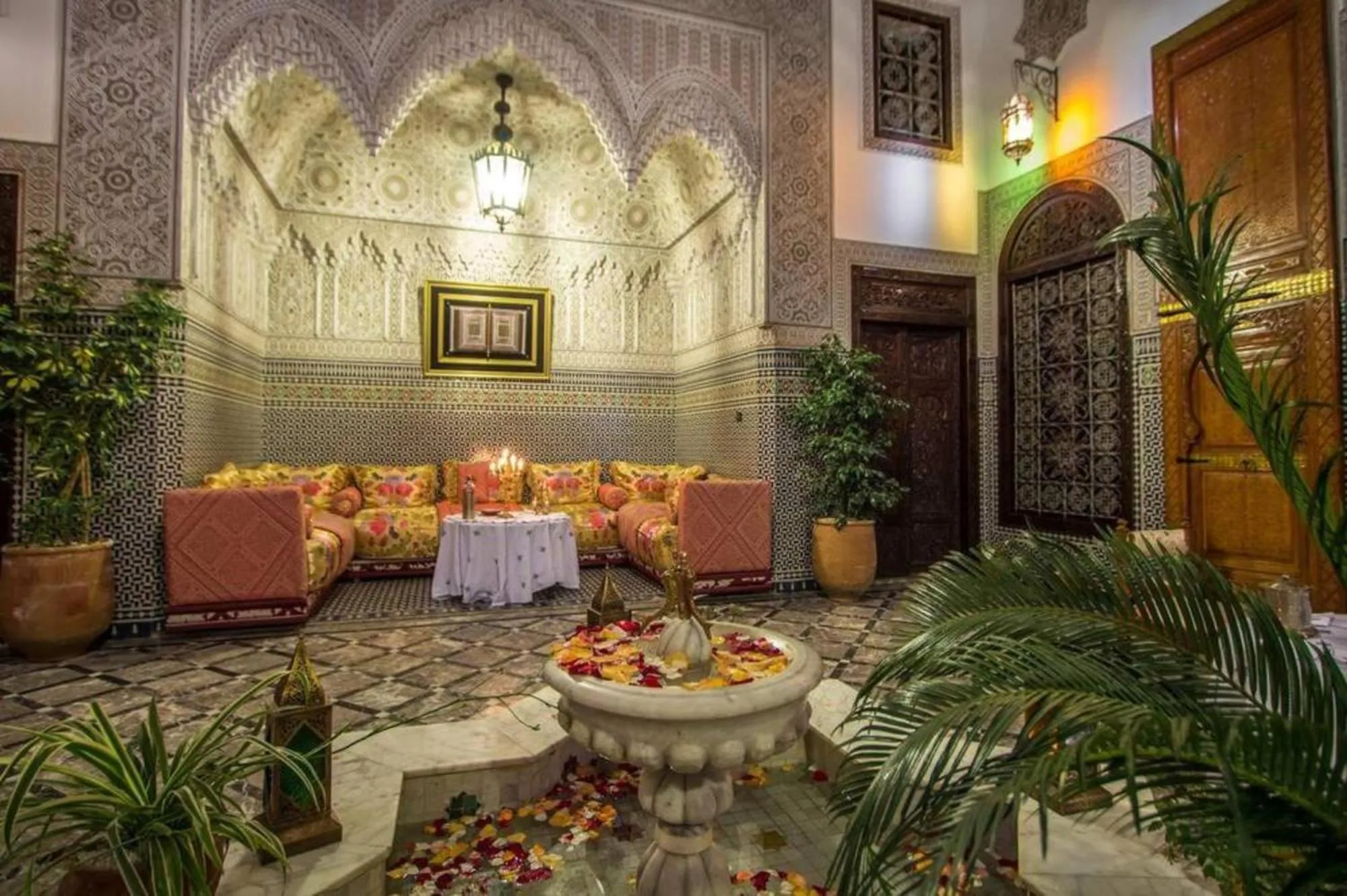 Living room in Riad Pacha Palace