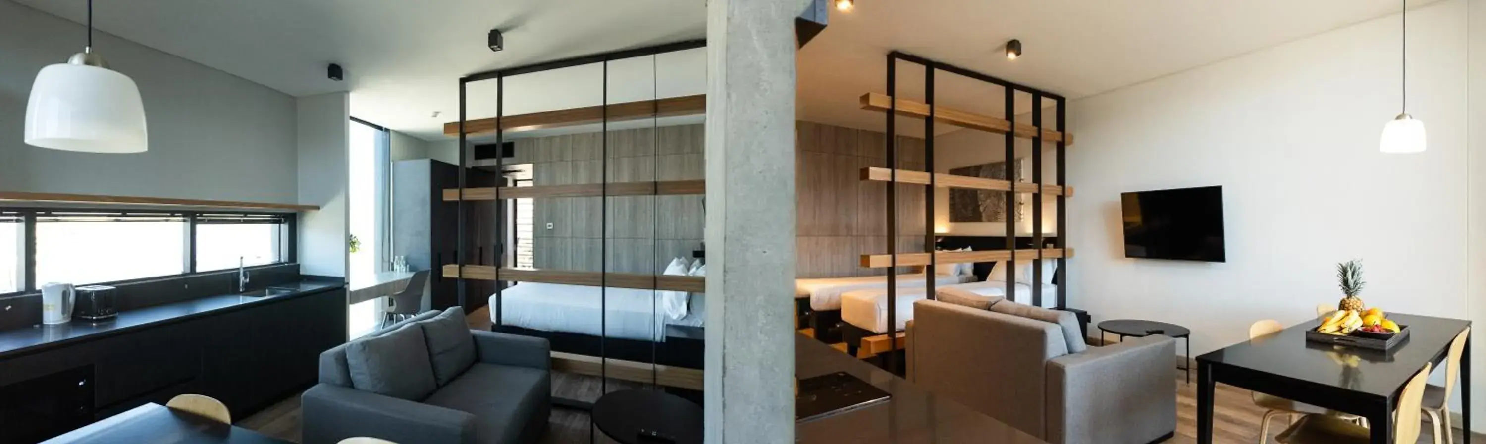 Communal lounge/ TV room, Bed in Nucleo Mayor Apart Communal lounge/ TV room, Bed in Nucleo Mayor Apart