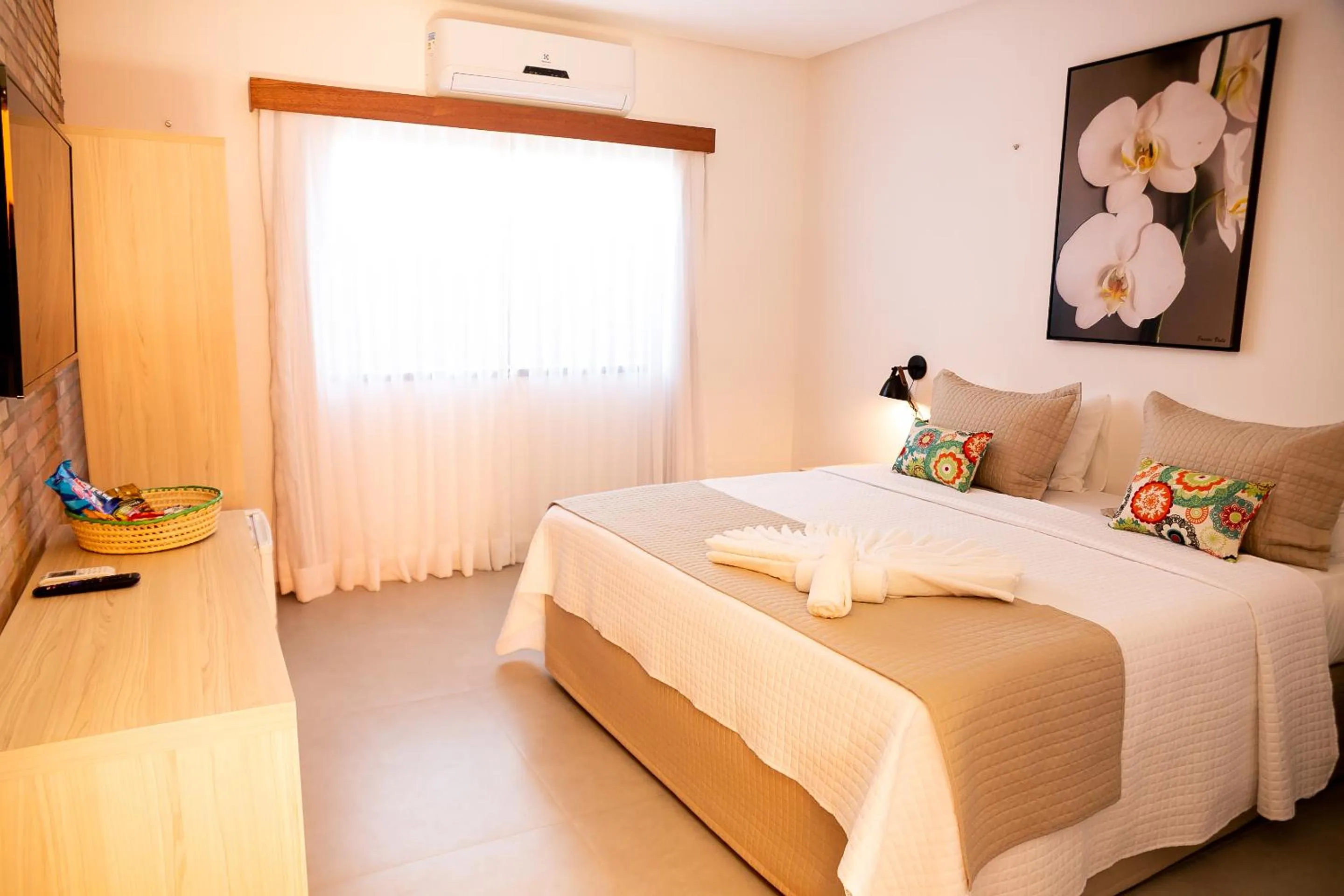 Bed in Pousada das Flores