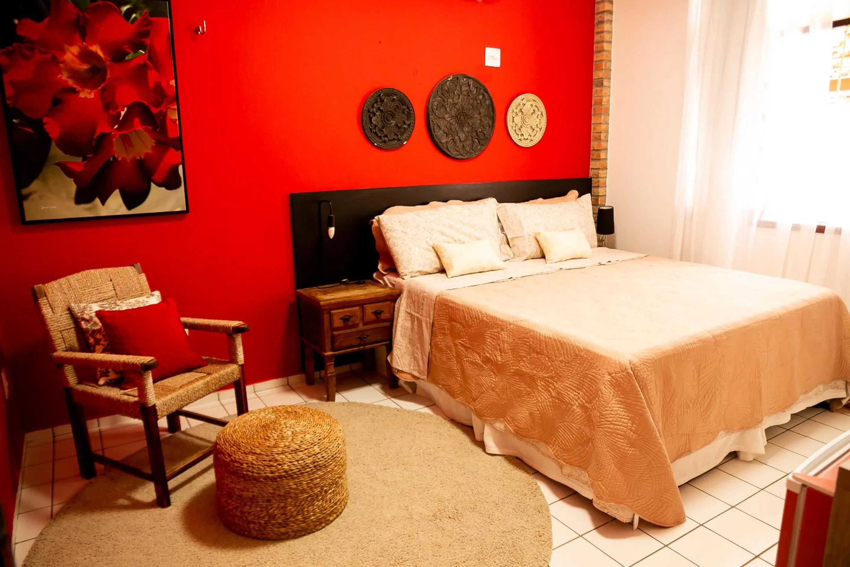 Bed in Pousada das Flores