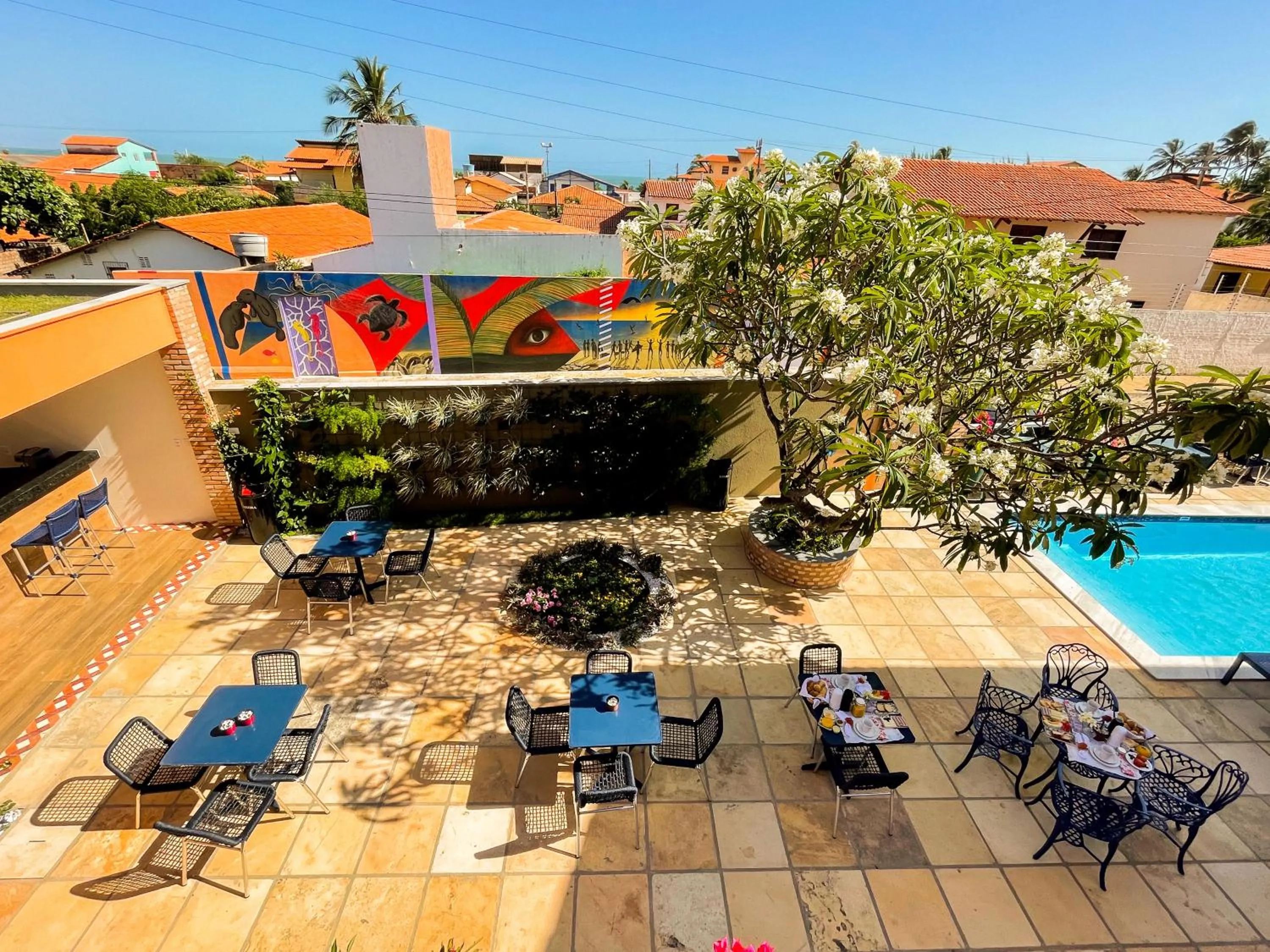 Patio in Pousada das Flores