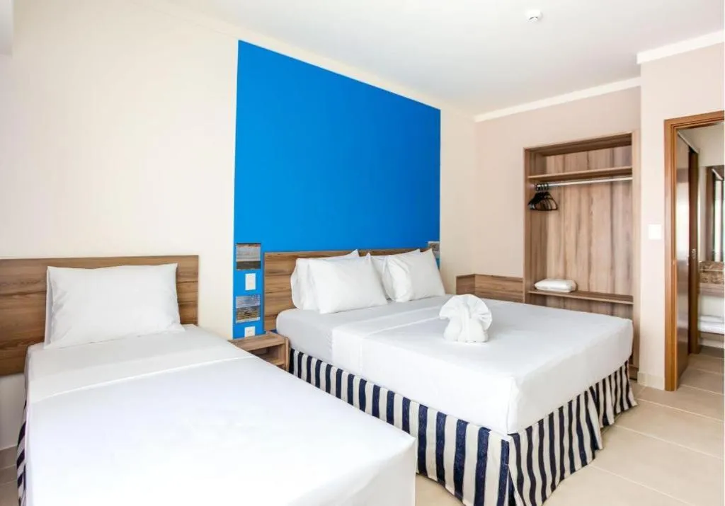 Bed in Apartamento Ondas Resort
