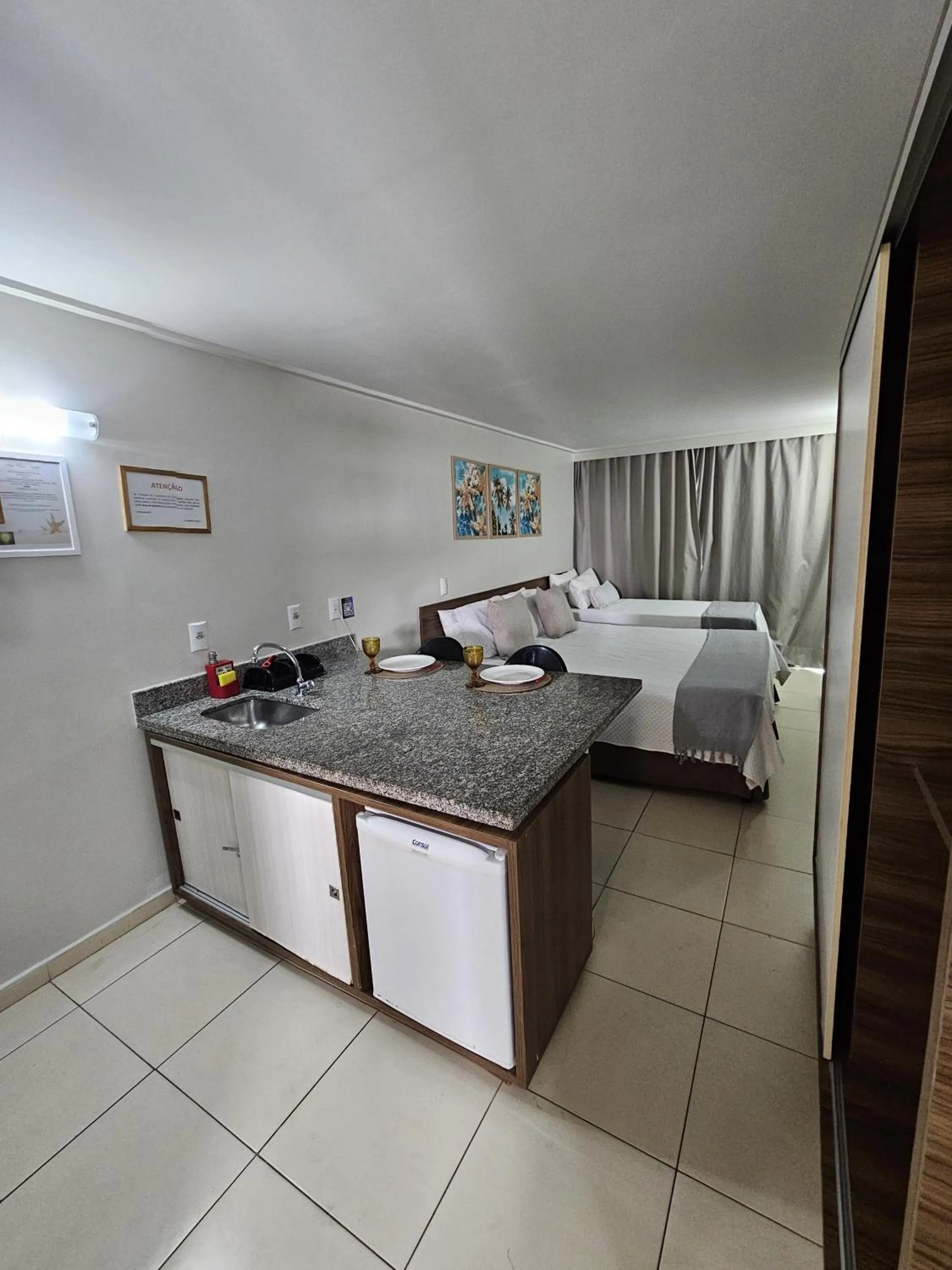 Bed in FLAT BLUE SUNSET