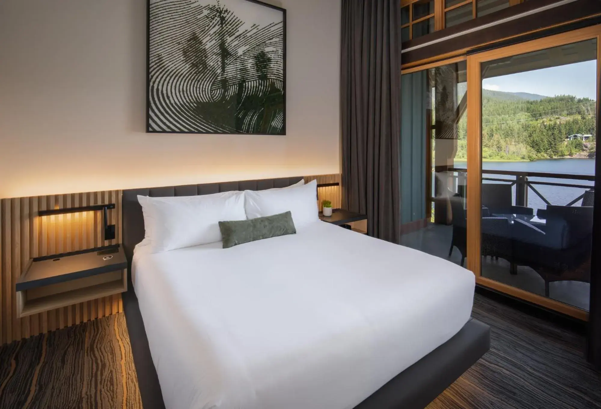 Bed in Nita Lake Lodge Bed in Nita Lake Lodge