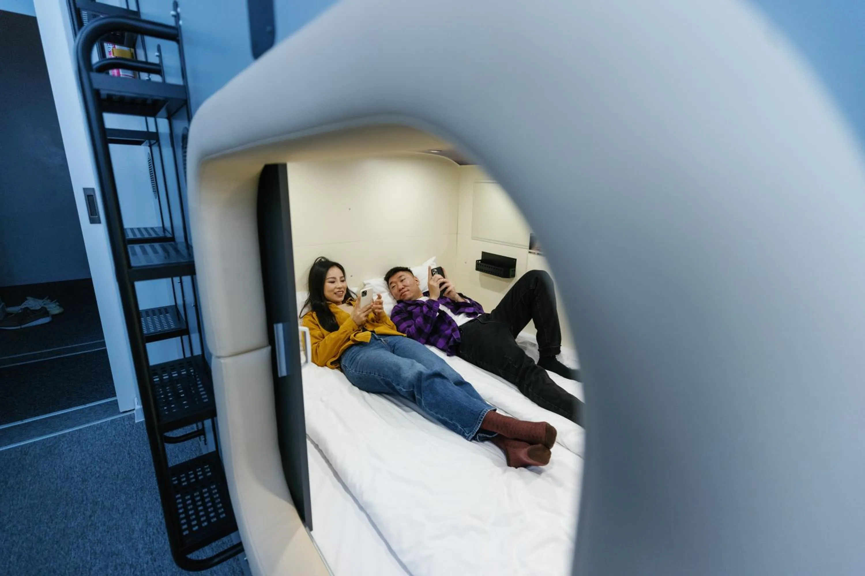 Bedroom, Bed in Capsule Hotel Constellation 89