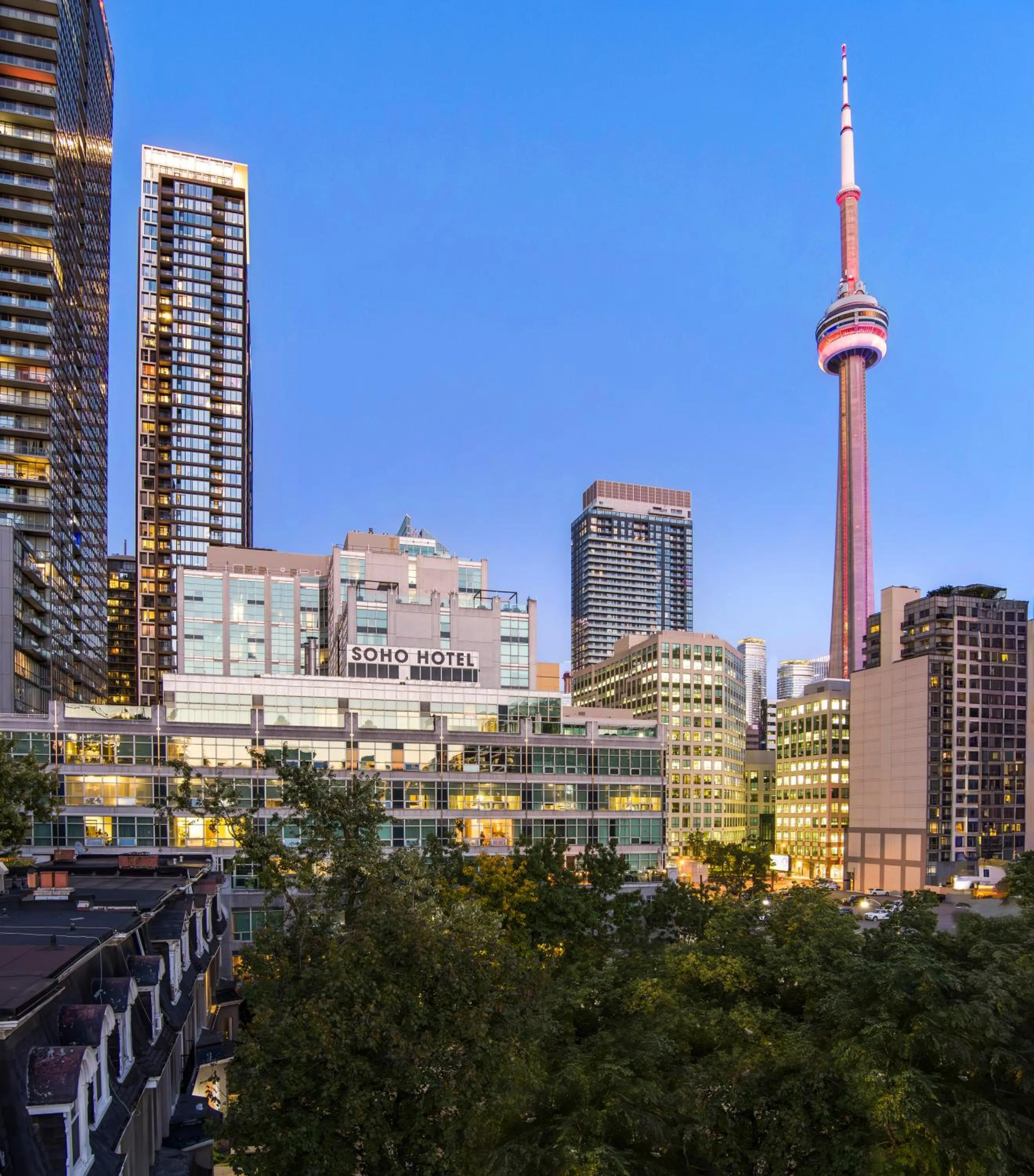 Property building in SoHo Hotel Toronto