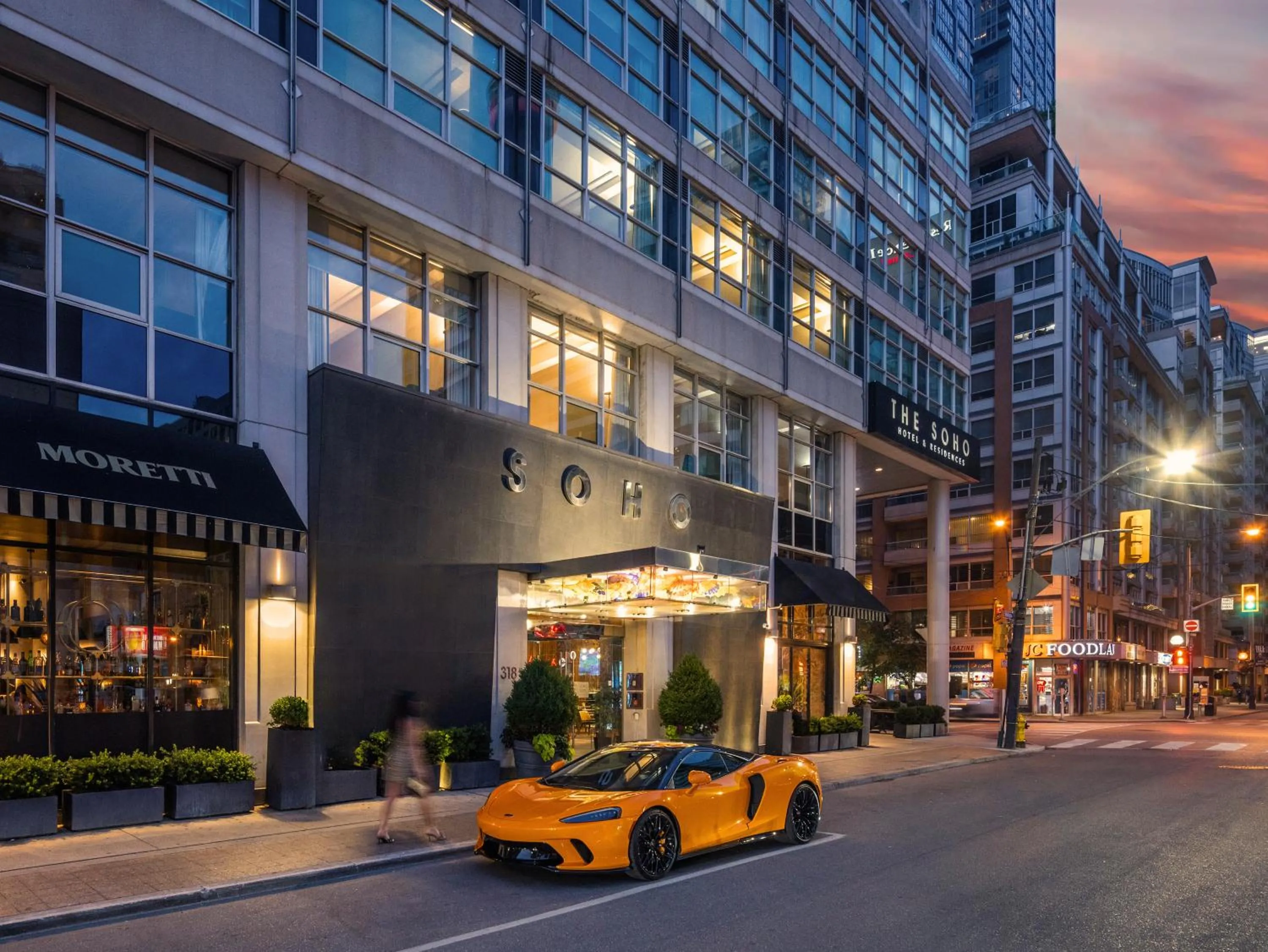 Property building in SoHo Hotel Toronto