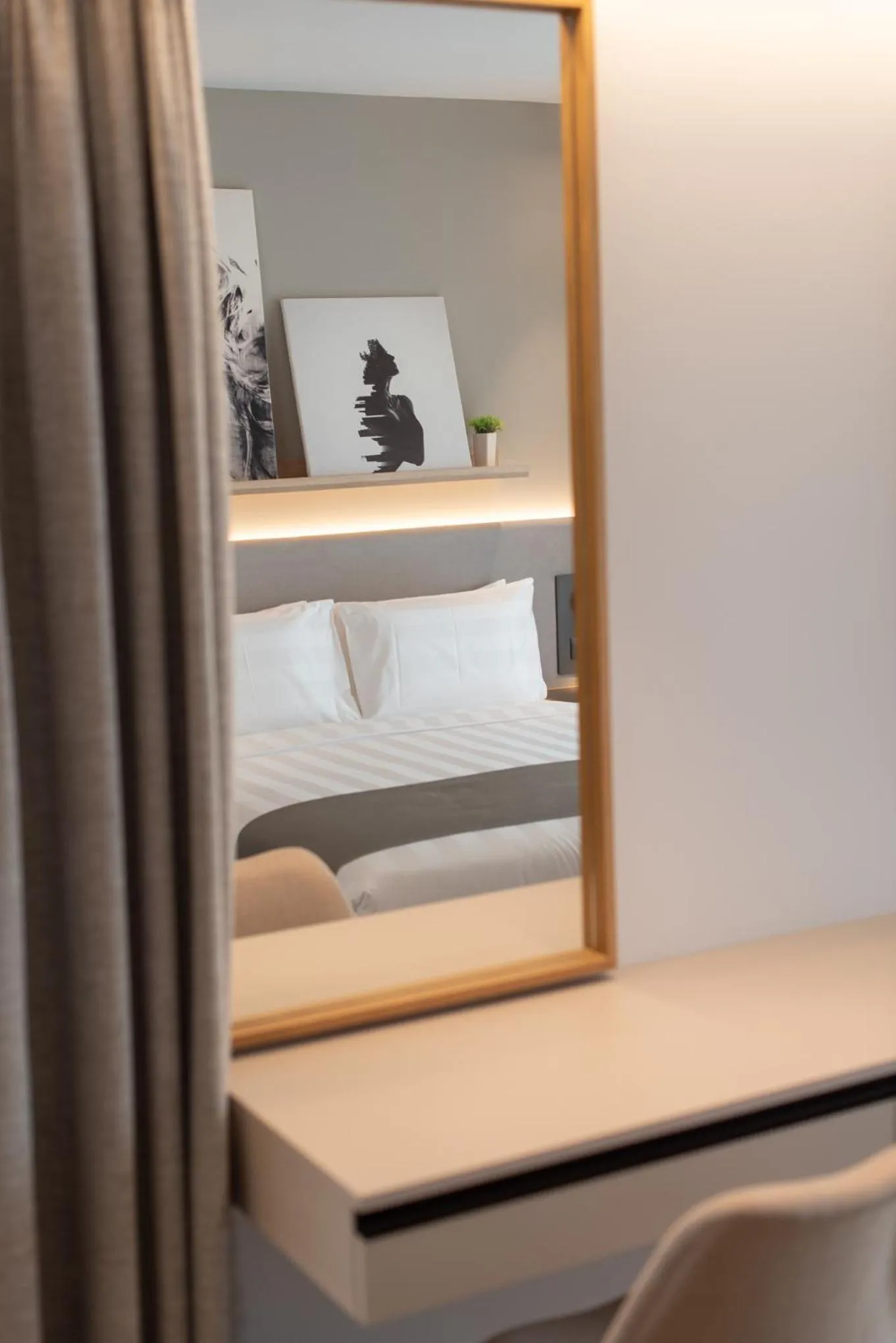 Decorative detail, Bed in The Residences Kalamata