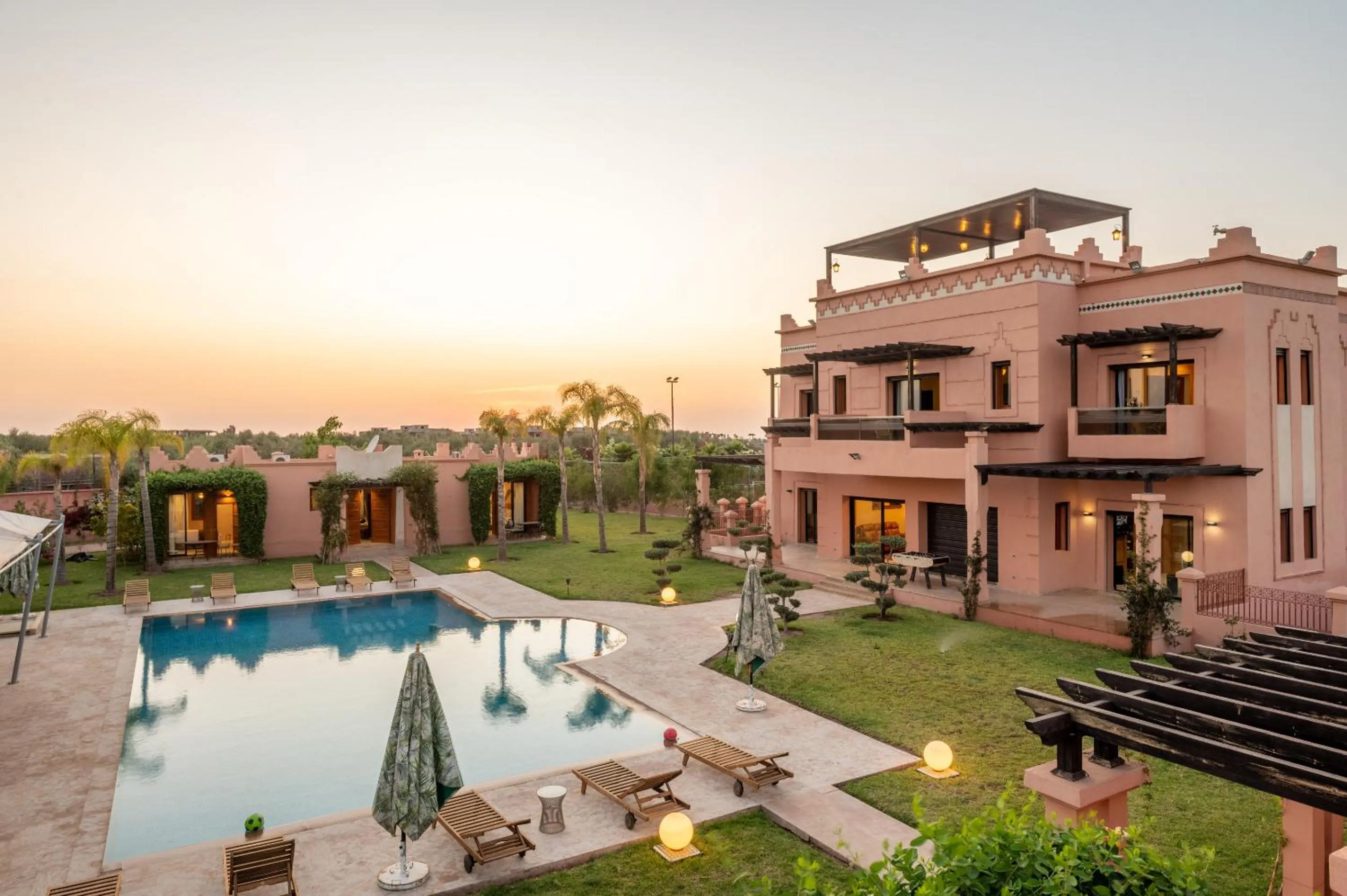 Pool view in Villa Dar Laila
