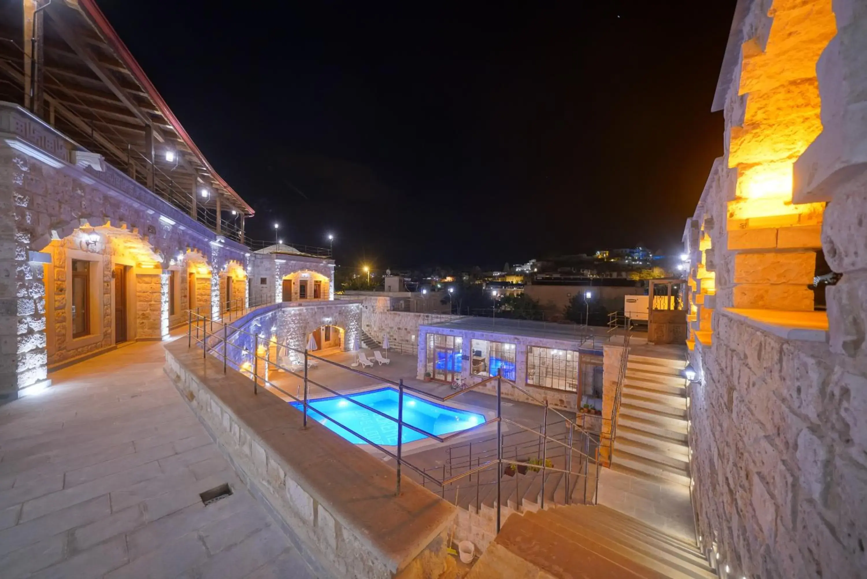 Pool view in Göreme Cave Lodge Pool view in Göreme Cave Lodge