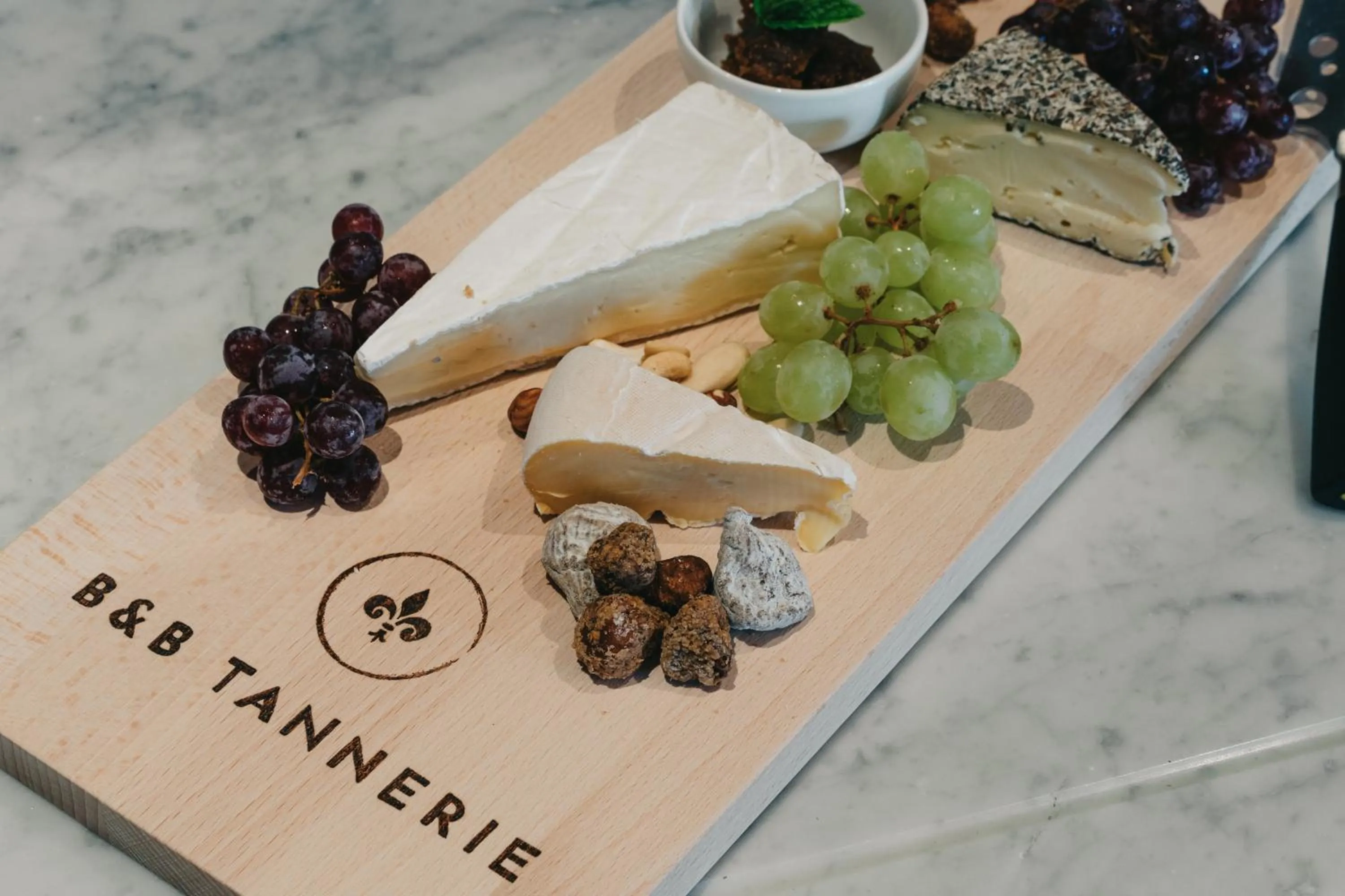 Food and drinks in B&B Tannerie