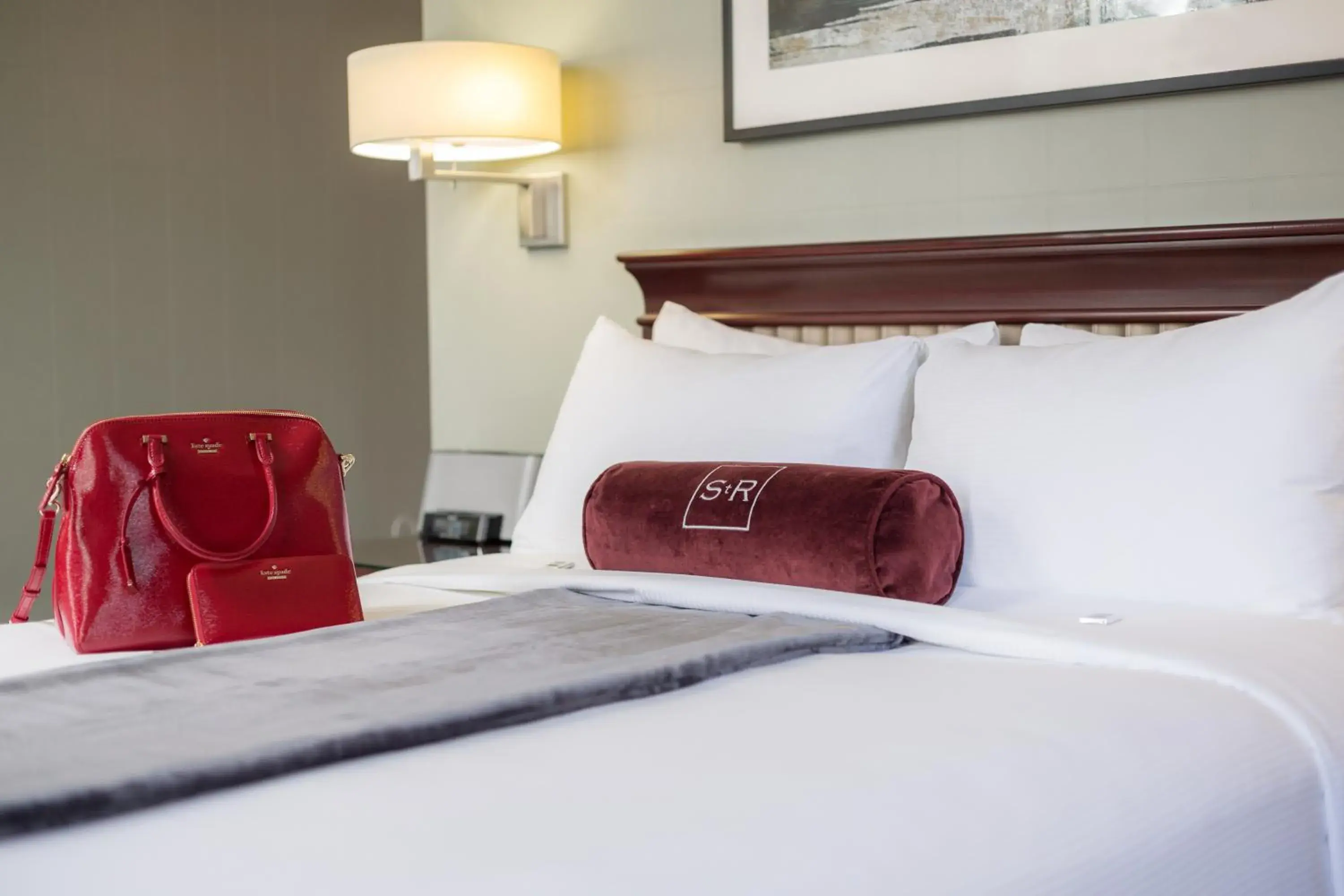 Decorative detail, Bed in The St. Regis Hotel Decorative detail, Bed in The St. Regis Hotel