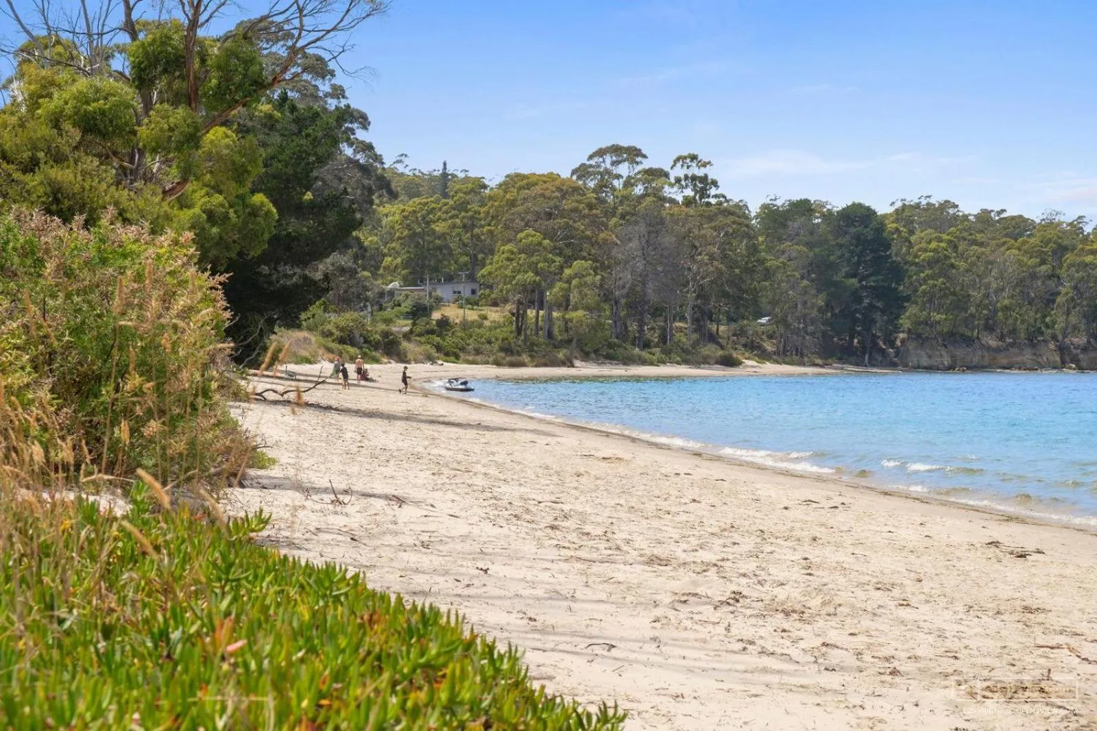 Natural landscape in The Beach House- private jacuzzi and wood fire!